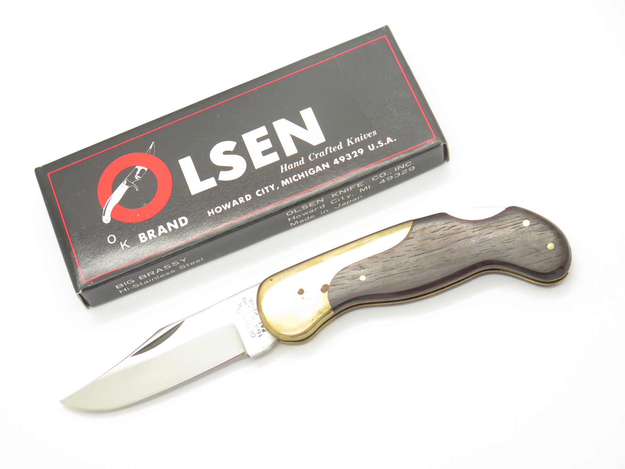 Vintage Olsen OK 164 Brassy Seizo Imai Seki Japan Folding 4.12
