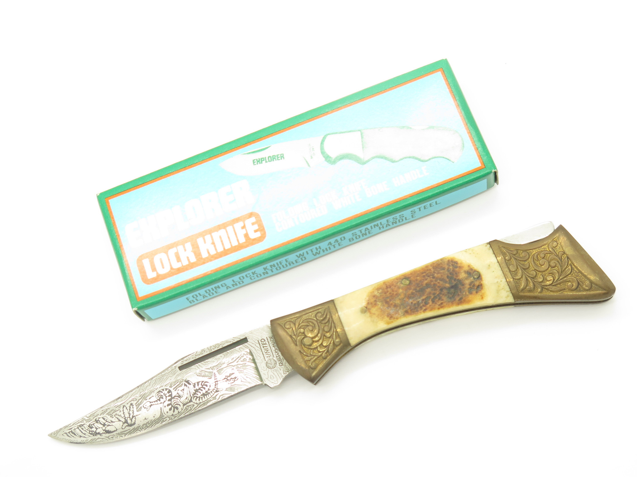 Vtg United Cutlery Snake Seki Japan Seizo Imai Stag 4.12