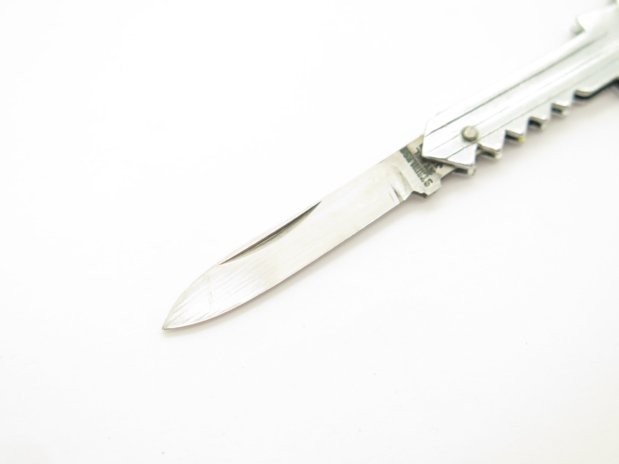 Vintage '80s LuckySon Key Shape Seki Japan Silver Folding Novelty