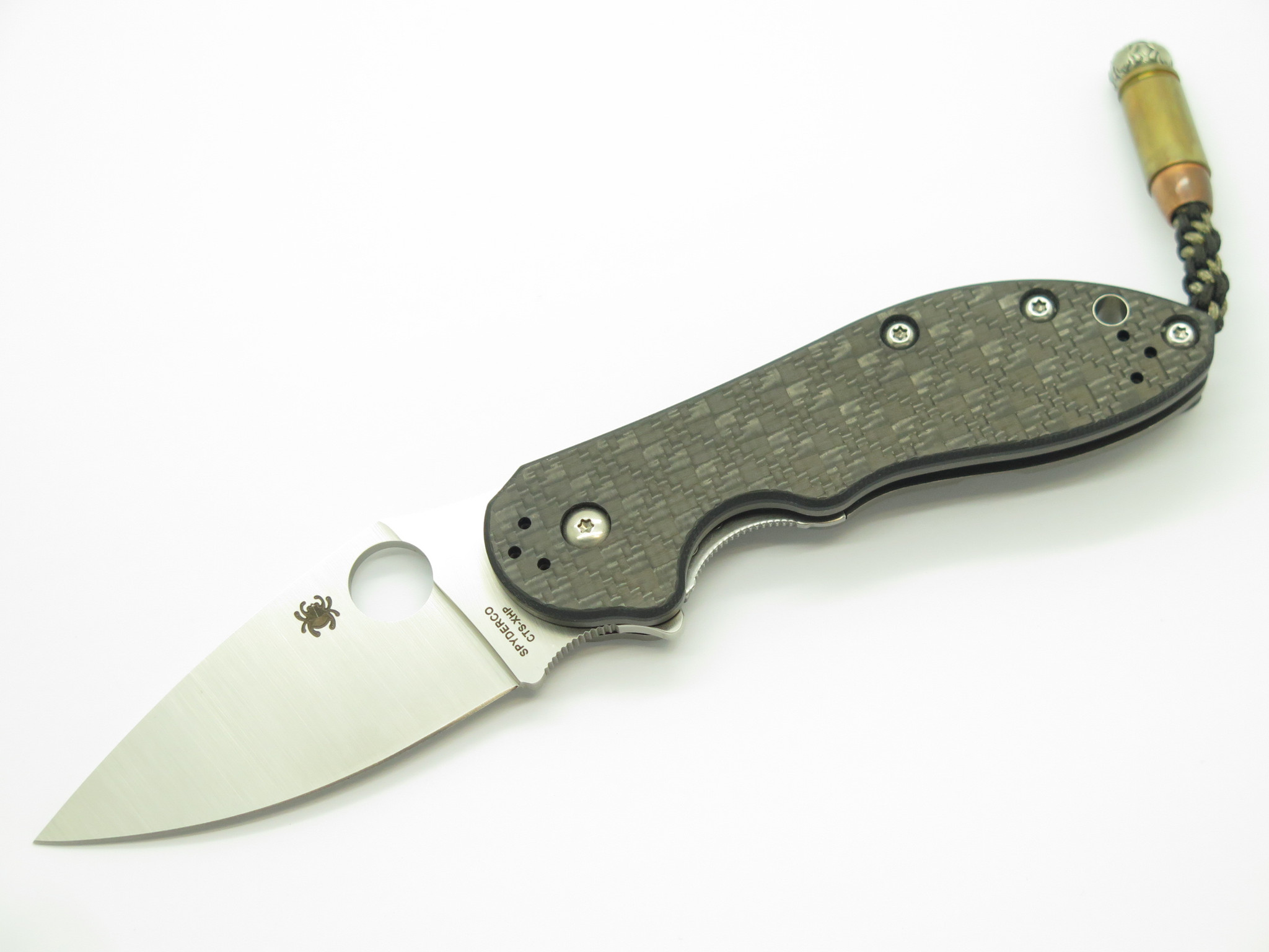 Spyderco Domino C172CFTIP Titanium Carbon Fiber CTS-XHP Folding