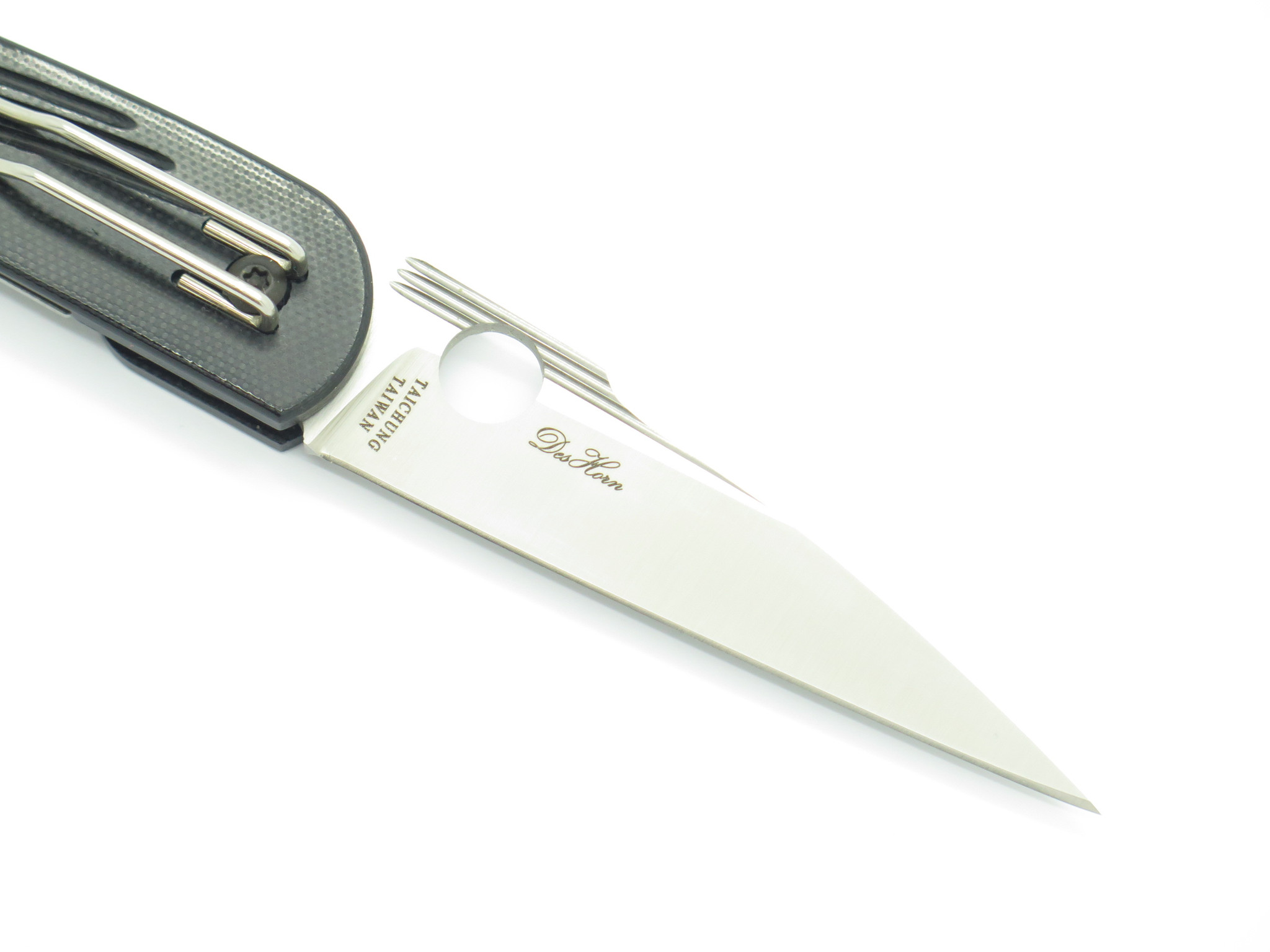 Spyderco Des Horn C153GP G10 Straight CPM-S30V Linerlock Folding