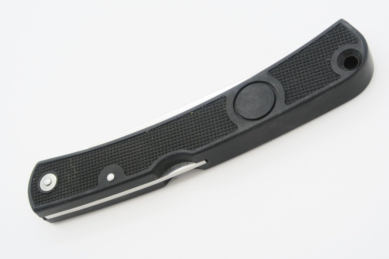 Vtg Al Mar Airweight Fisherman Seki Japan ATS-34 Black Folding