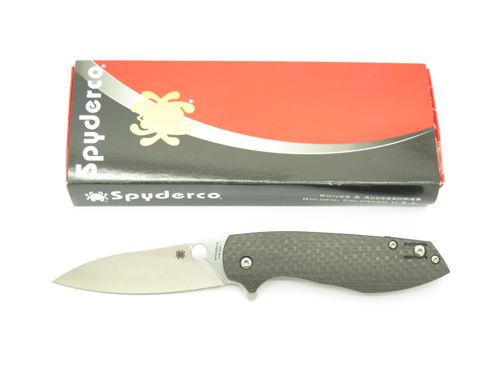 Spyderco Taiwan C195CFP Southard Positron Plain CPM S30V Folding