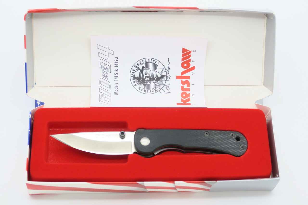 Vtg Kershaw 1415 Starkey Ridge G10 ATS-34 Folding Linerlock Pocket