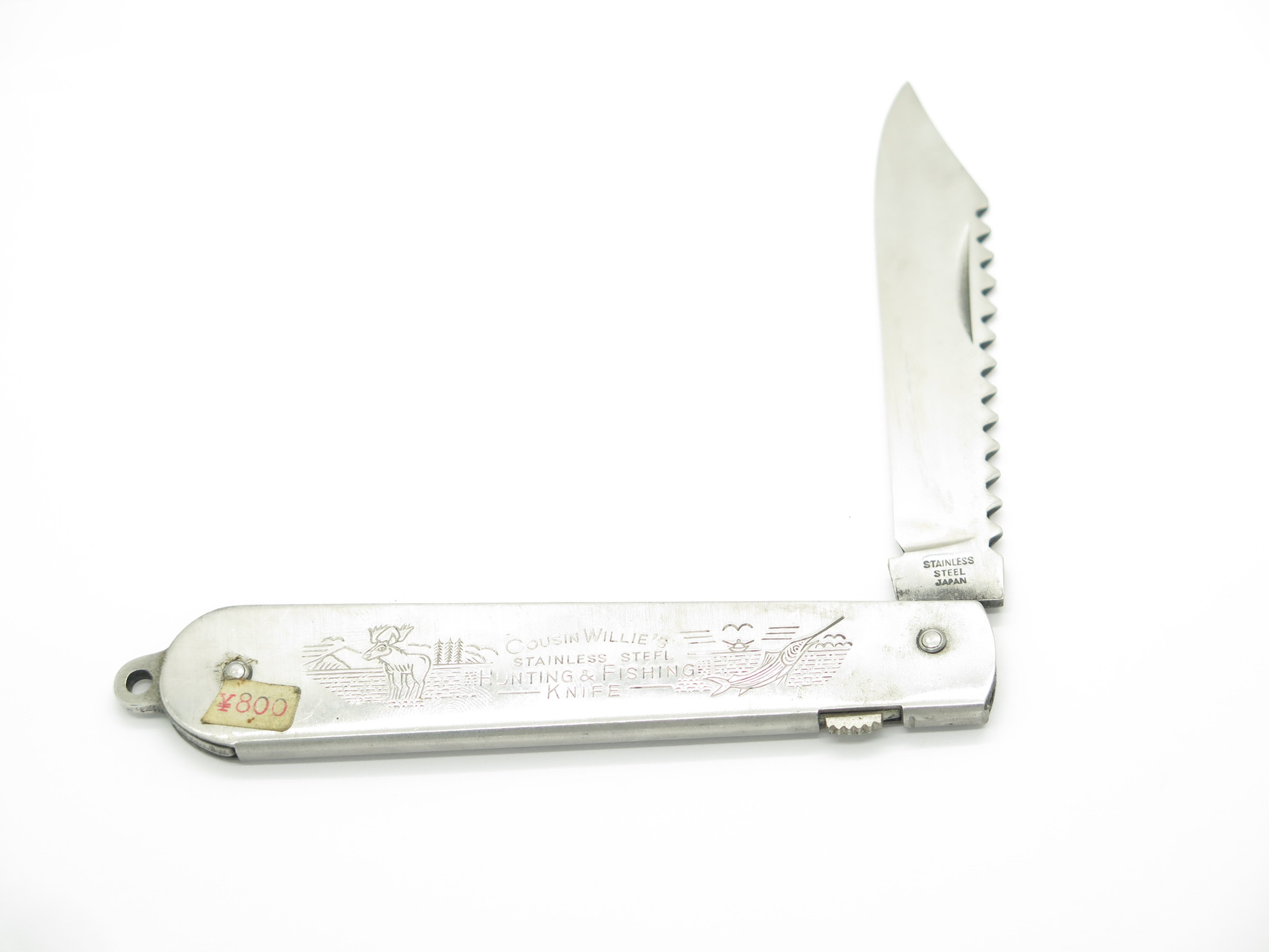 Vtg 1960s Cousin Willie's Seki Japan 4.37 Hunting Fishing Folding Pocket  Knife - ePrague, LLC