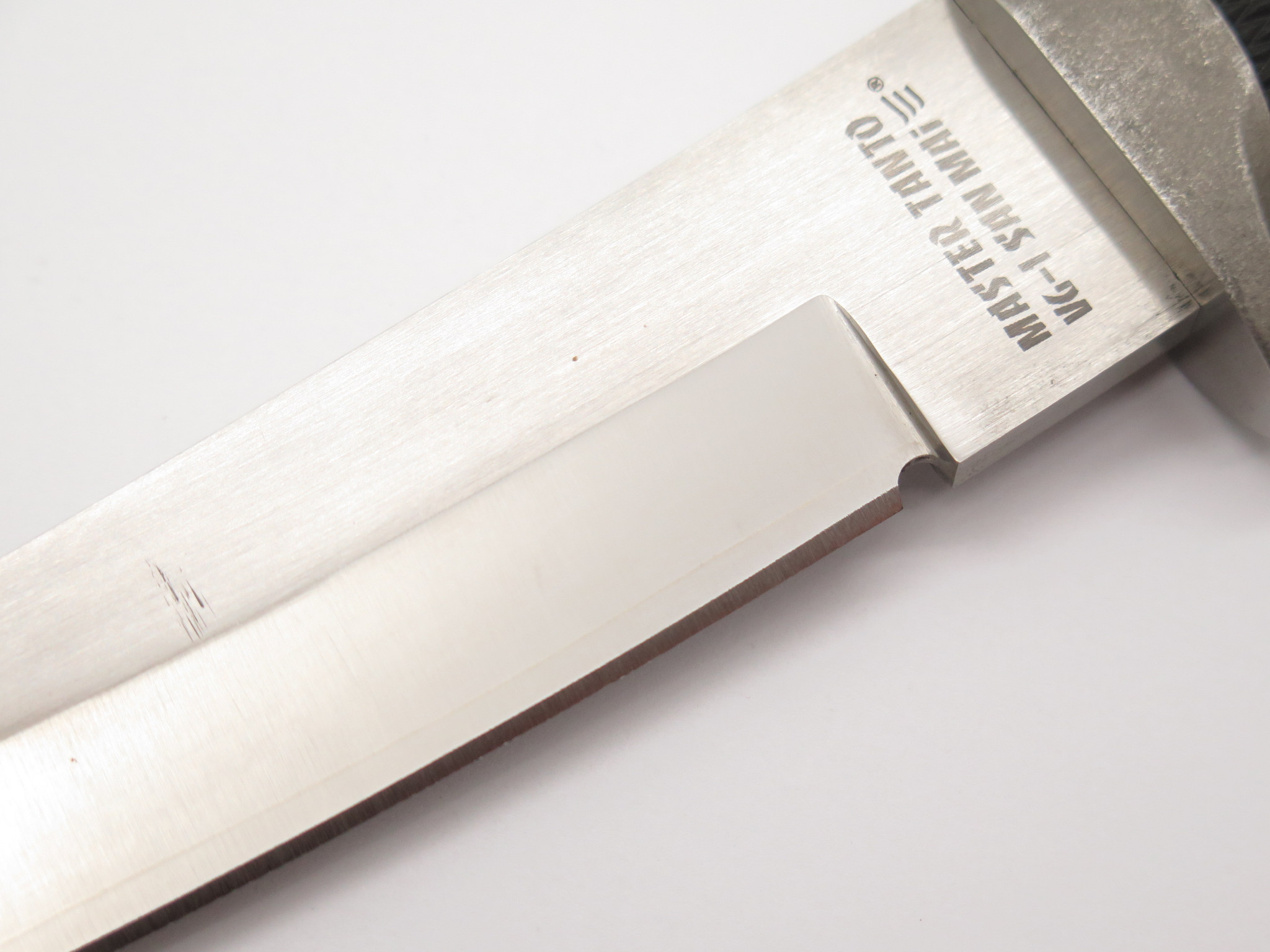 [3961]新小判 15錢 目打11°x11° 未使用 一枚 Vintage Cold Steel Tanto VG1 San Mai Hattori Seki Japan 6\" Fixed