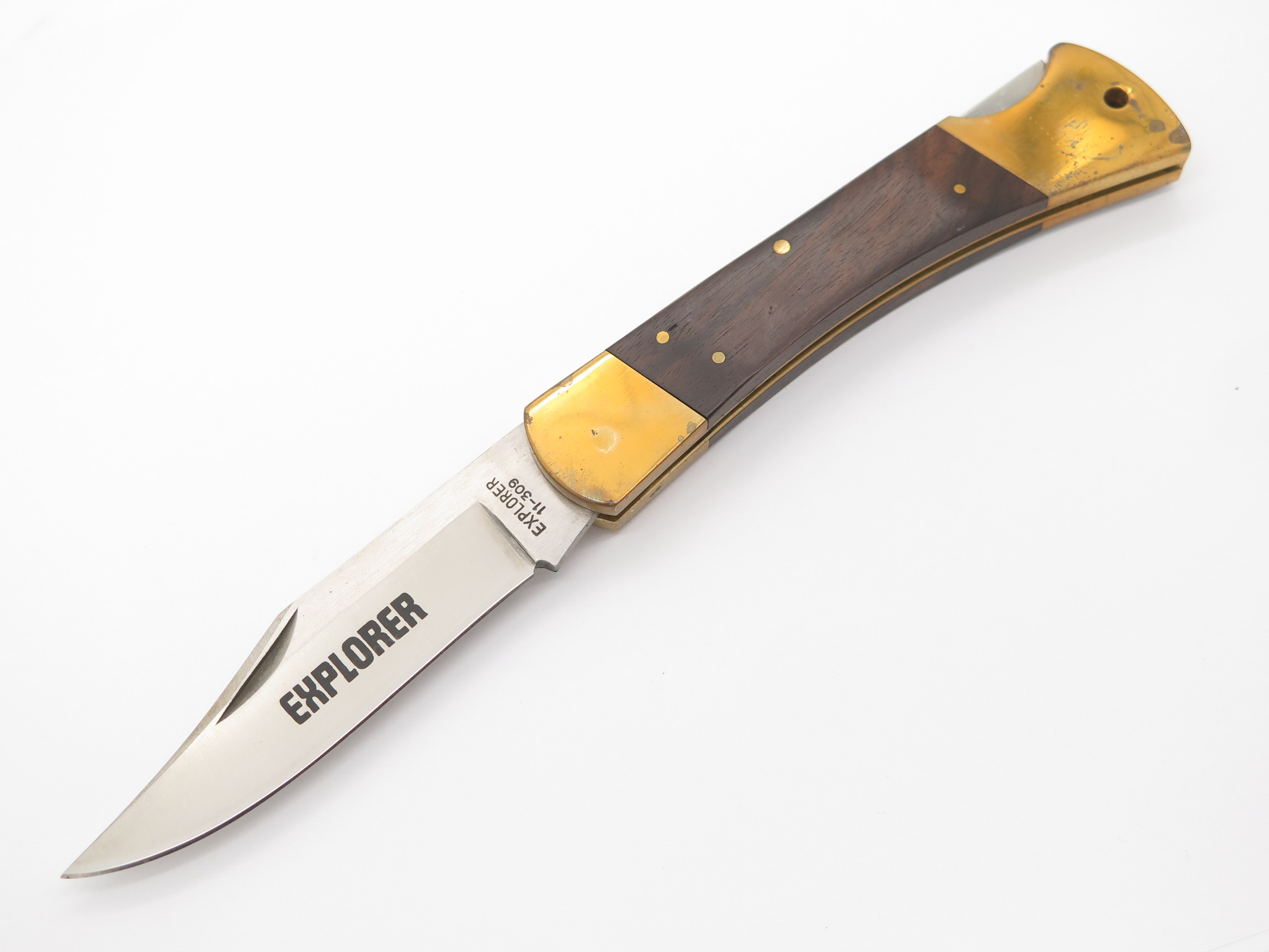 Vtg 1970s Explorer 11-309 Tak Fukuta Seki Japan Lockback Folding