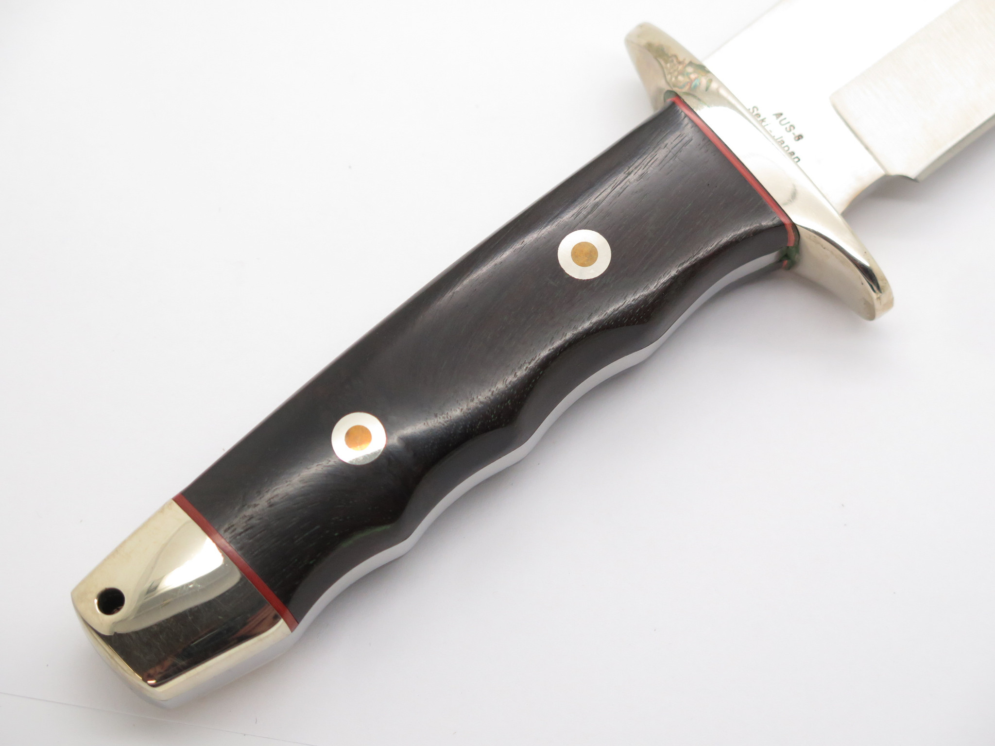 Vtg A.G. Russell 2003 Bowie Tak Fukuta Seki Japan Ebony AUS8 Fixed
