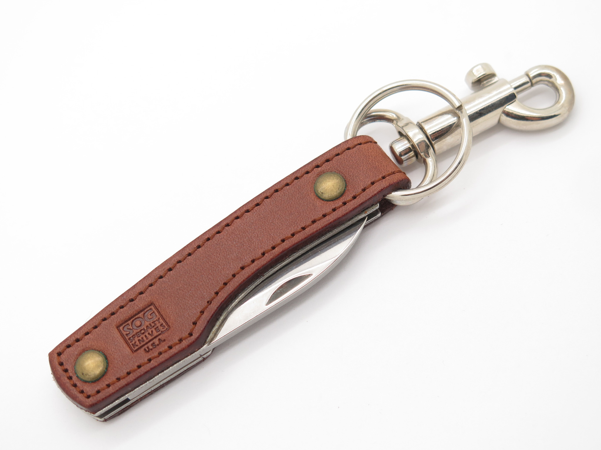Vtg SOG S34T Specialty Attache Leather Seki Japan Folding Pocket