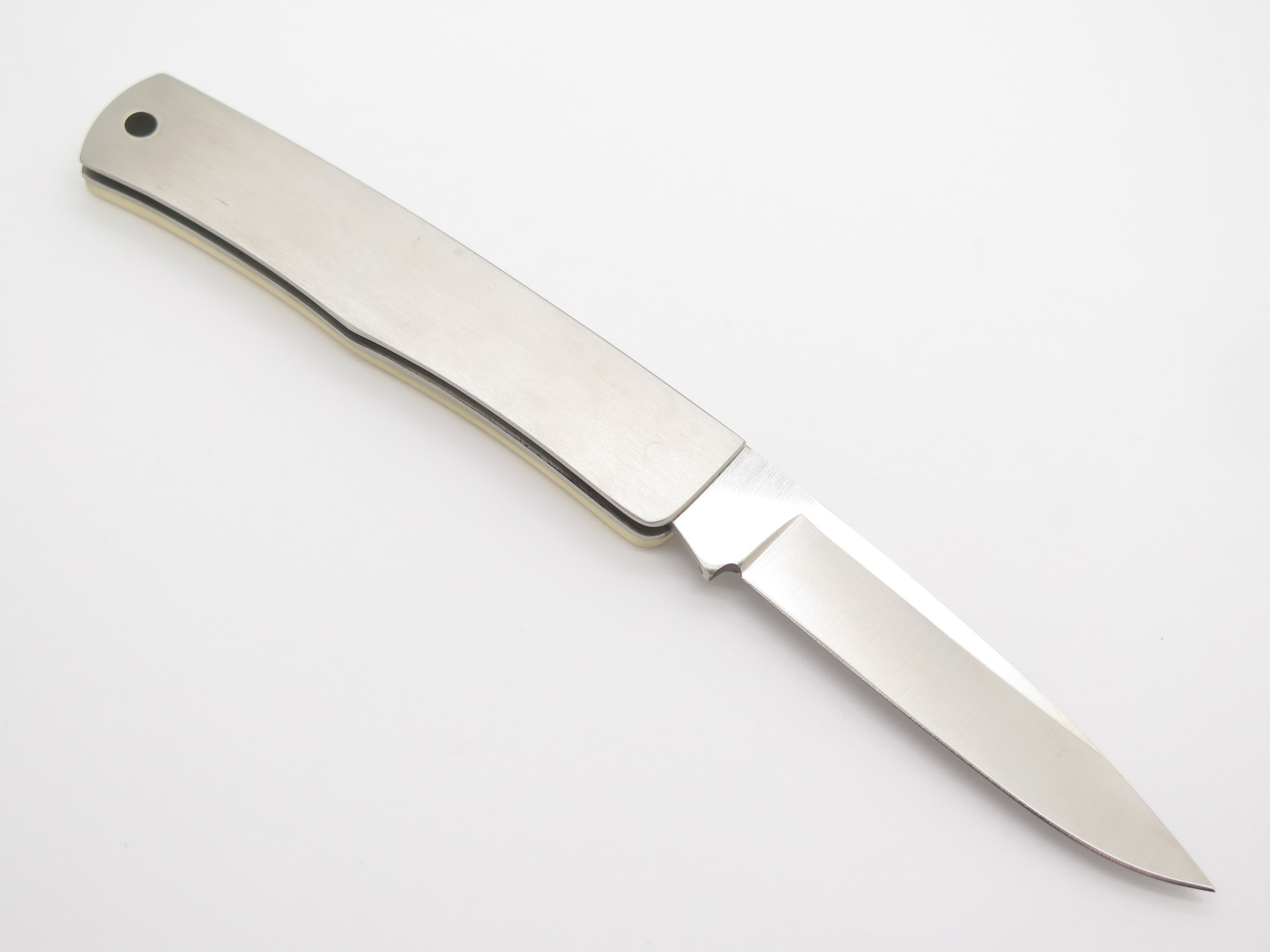 Vintage Explorer G Sakai Seki Japan Hiker & Dog Scrimshaw Folding