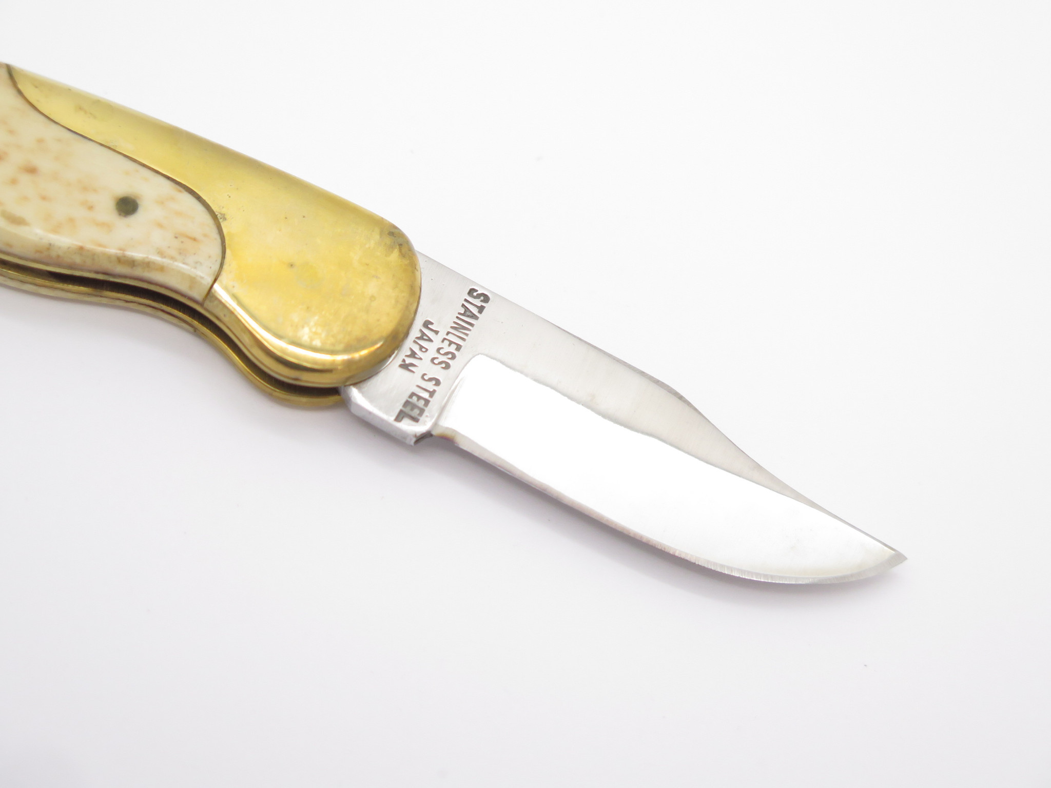 Vtg 1970s Olsen OK 161 Seizo Imai Seki Japan Bone Folding Lockback