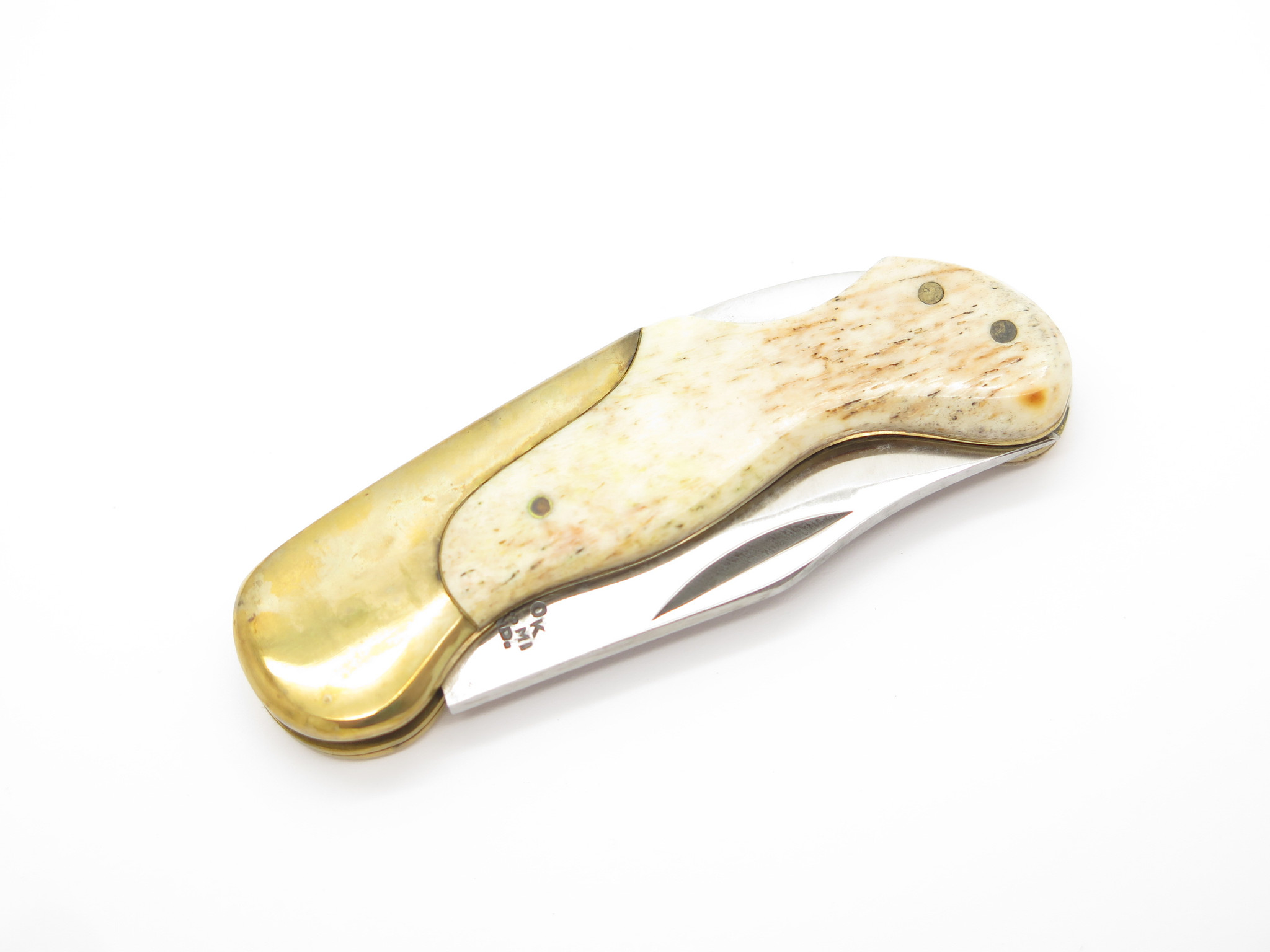 Vtg 1970s Olsen OK 161 Seizo Imai Seki Japan Bone Folding Lockback