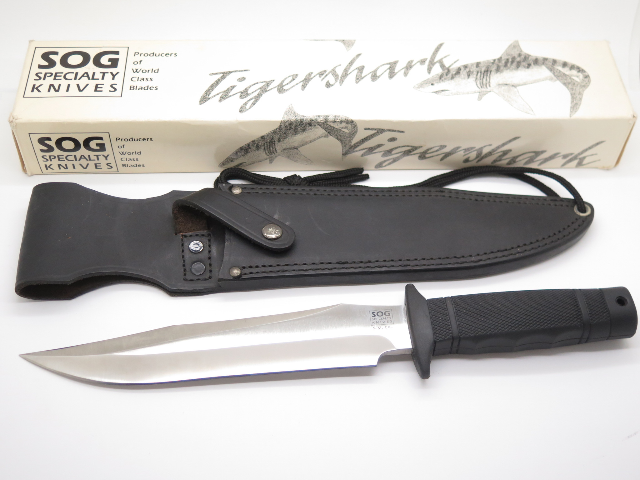 Vintage SOG Specialty SM CA S5 Tigershark Hattori Seki Japan Fixed