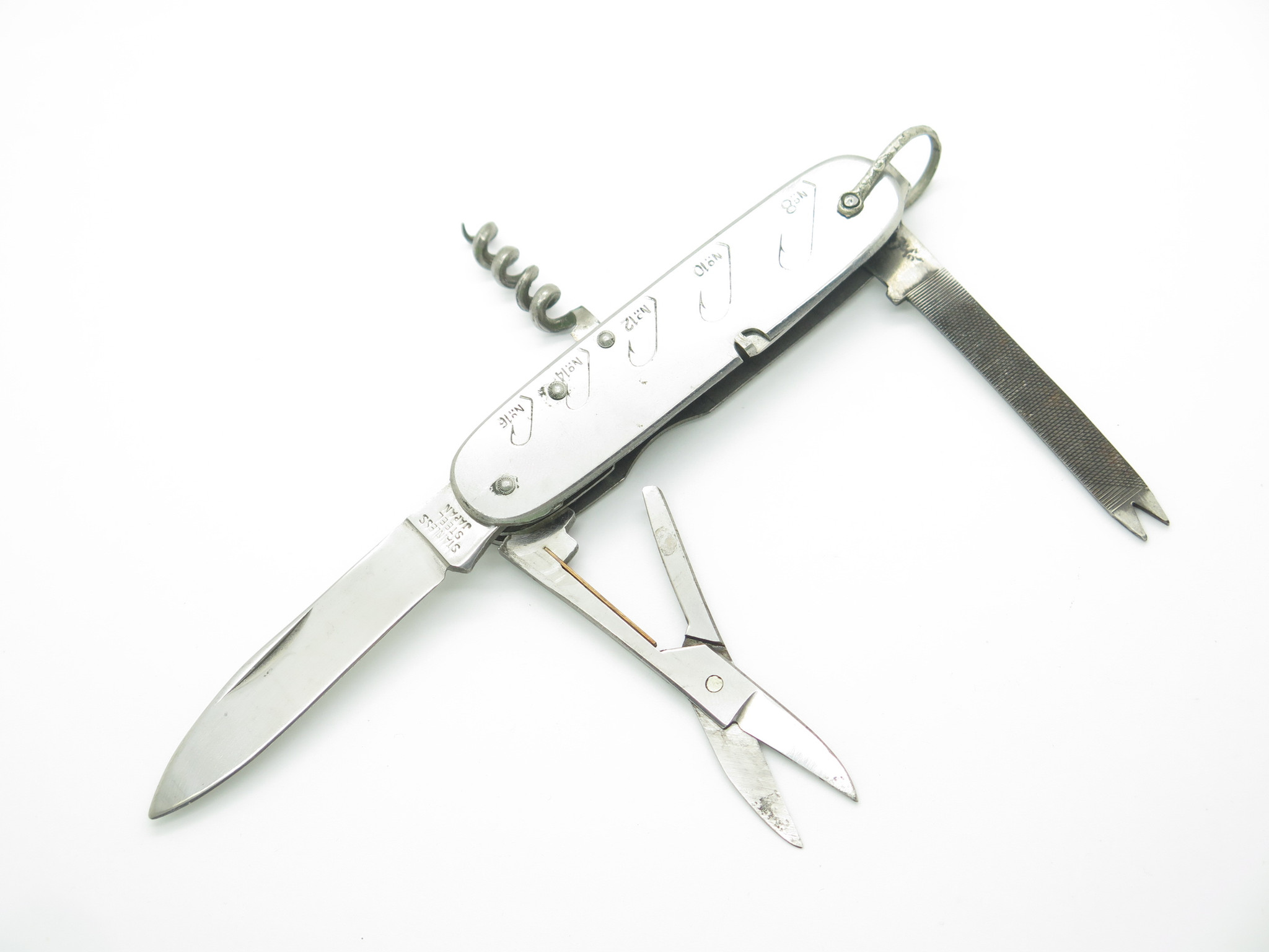 Vintage 1970s Seki Japan Hook Ruler 3.7 Folding Pocket Multi Tool Fishing  Knife - ePrague, LLC