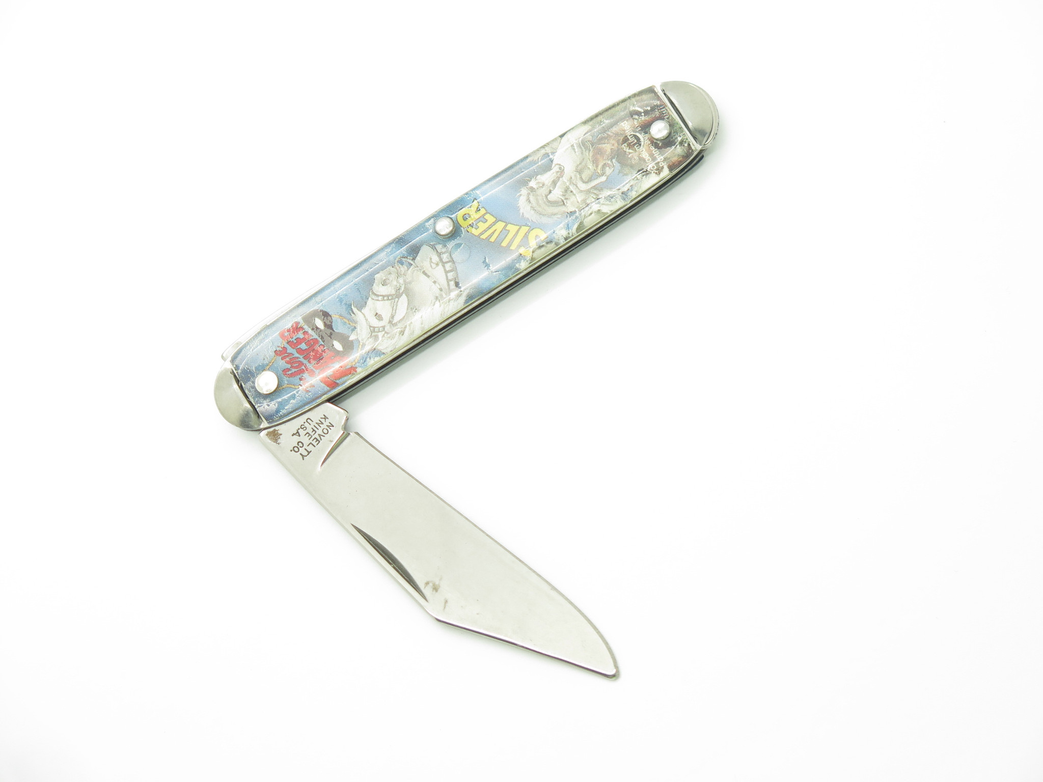 Vtg Lone Ranger Silver Western Novelty Knife Co USA 3.5