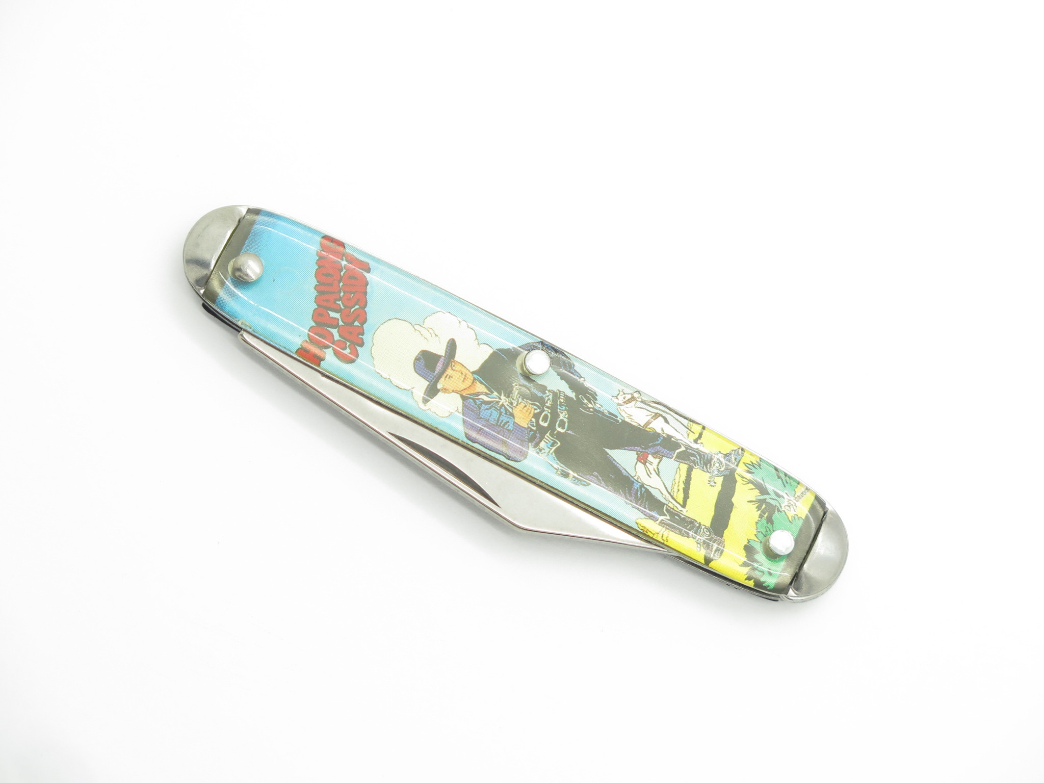 Vtg 90s Hopalong Cassidy Western USA Novelty Knife Co. 3.5