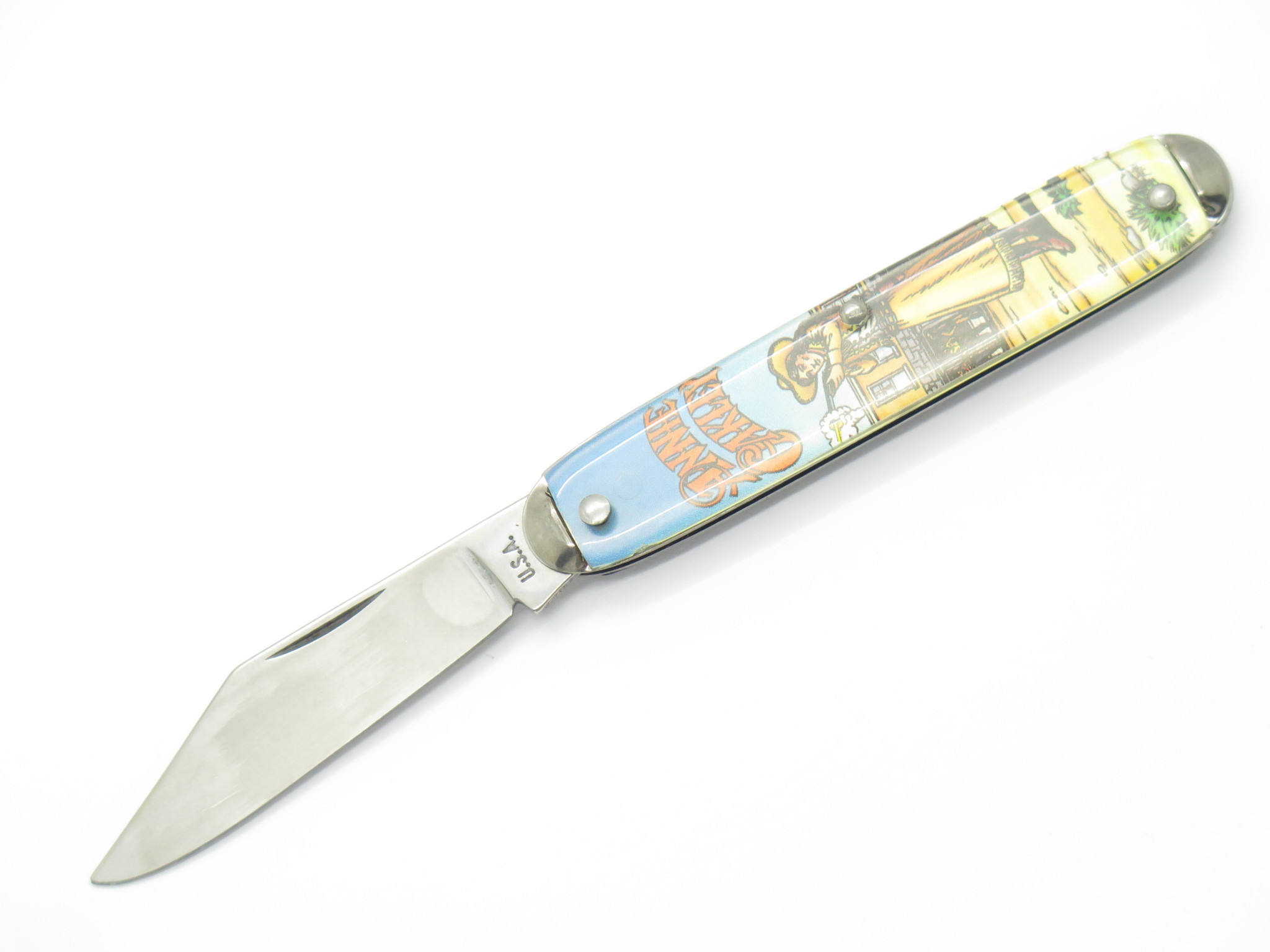 Vintage '90s Annie Oakley Western USA Novelty Knife Co 3.5