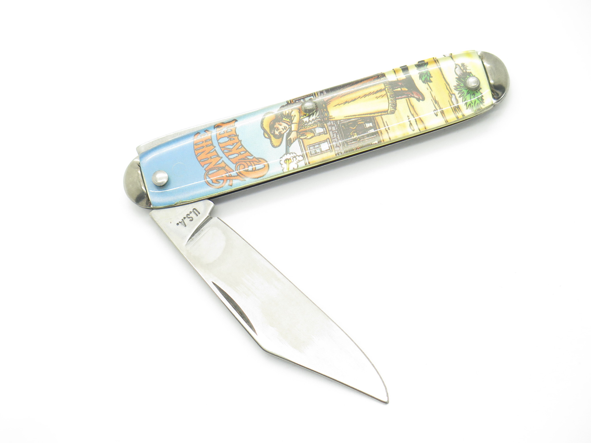 Vintage '90s Annie Oakley Western USA Novelty Knife Co 3.5