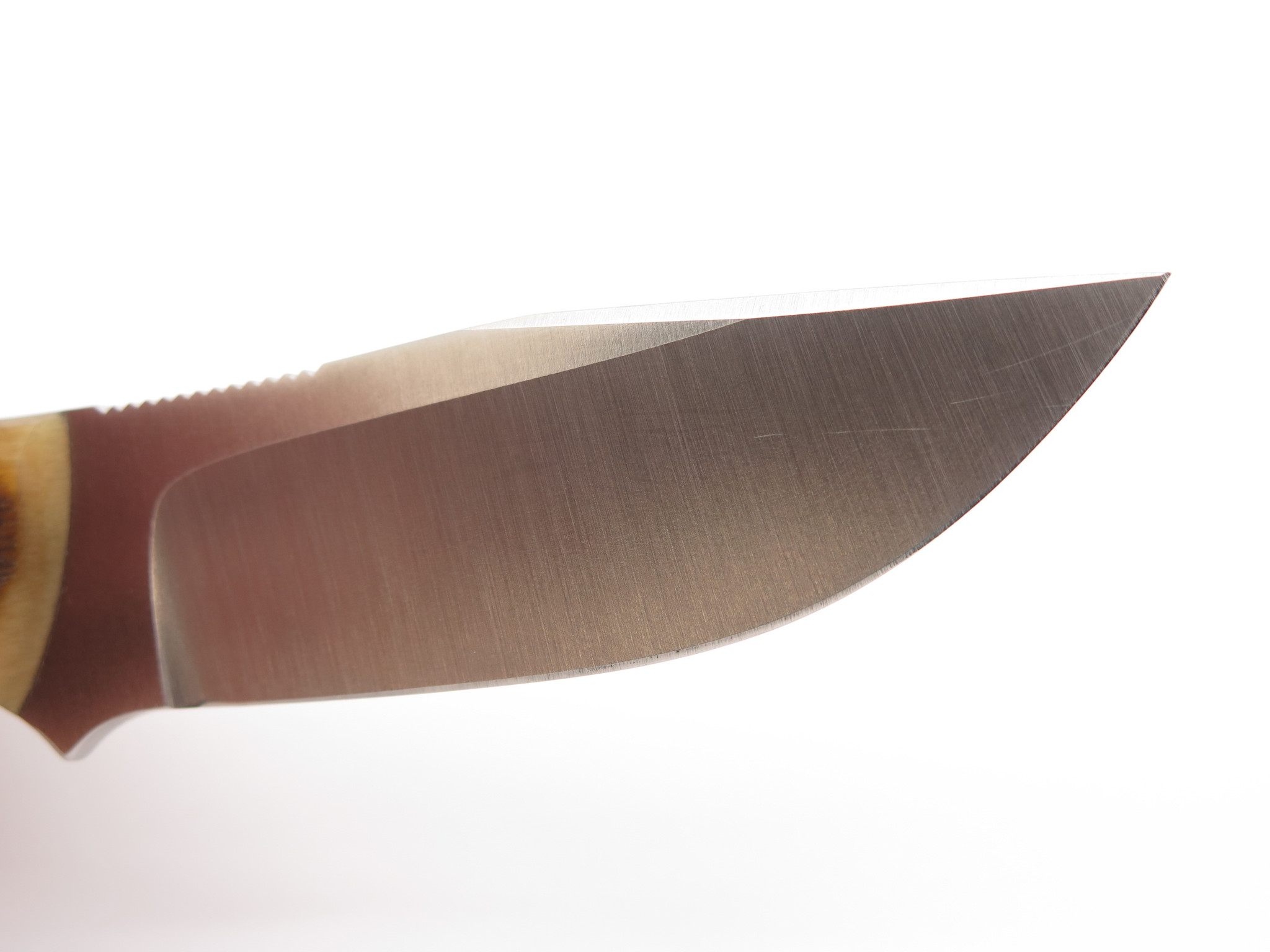 Bob Dozier Arkansas Custom N690 Ram Horn Fixed Blade Hunting Knife