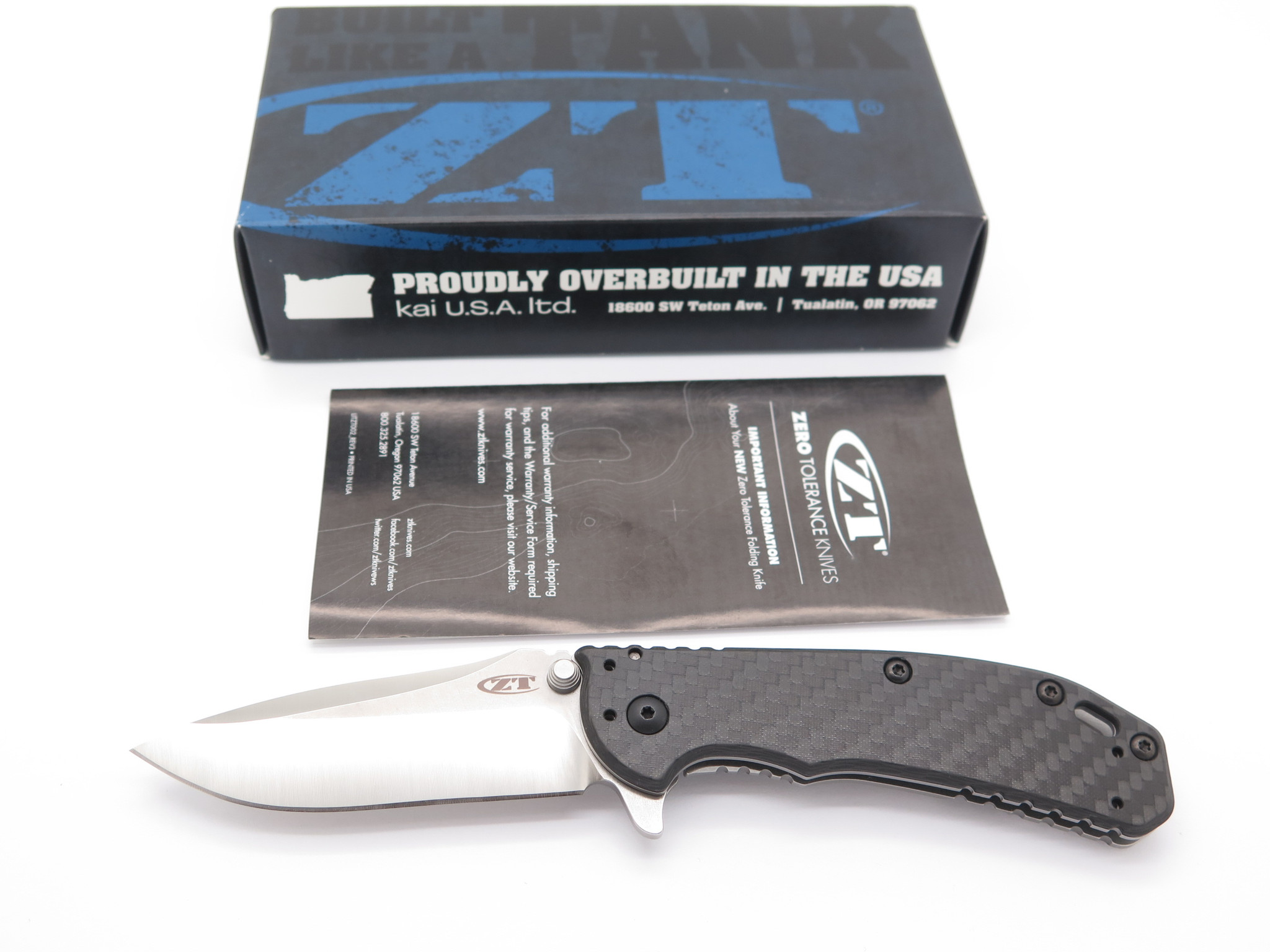 ZT Zero Tolerance 0566CFM390 Hinderer MC390 Carbon Fiber Framelock