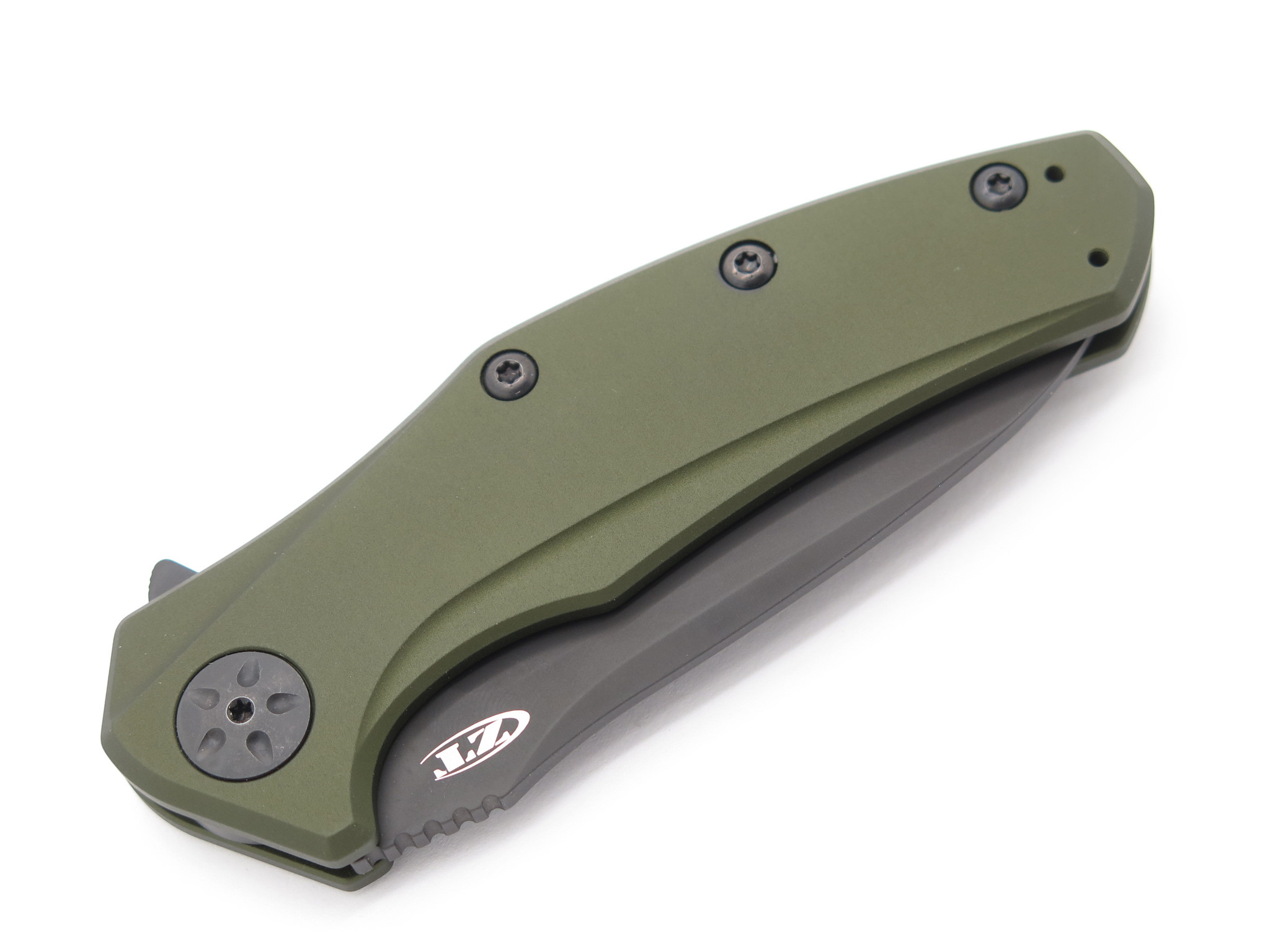 ZT Zero Tolerance 0770ODBLK S35VN Green Handle Assisted Folding
