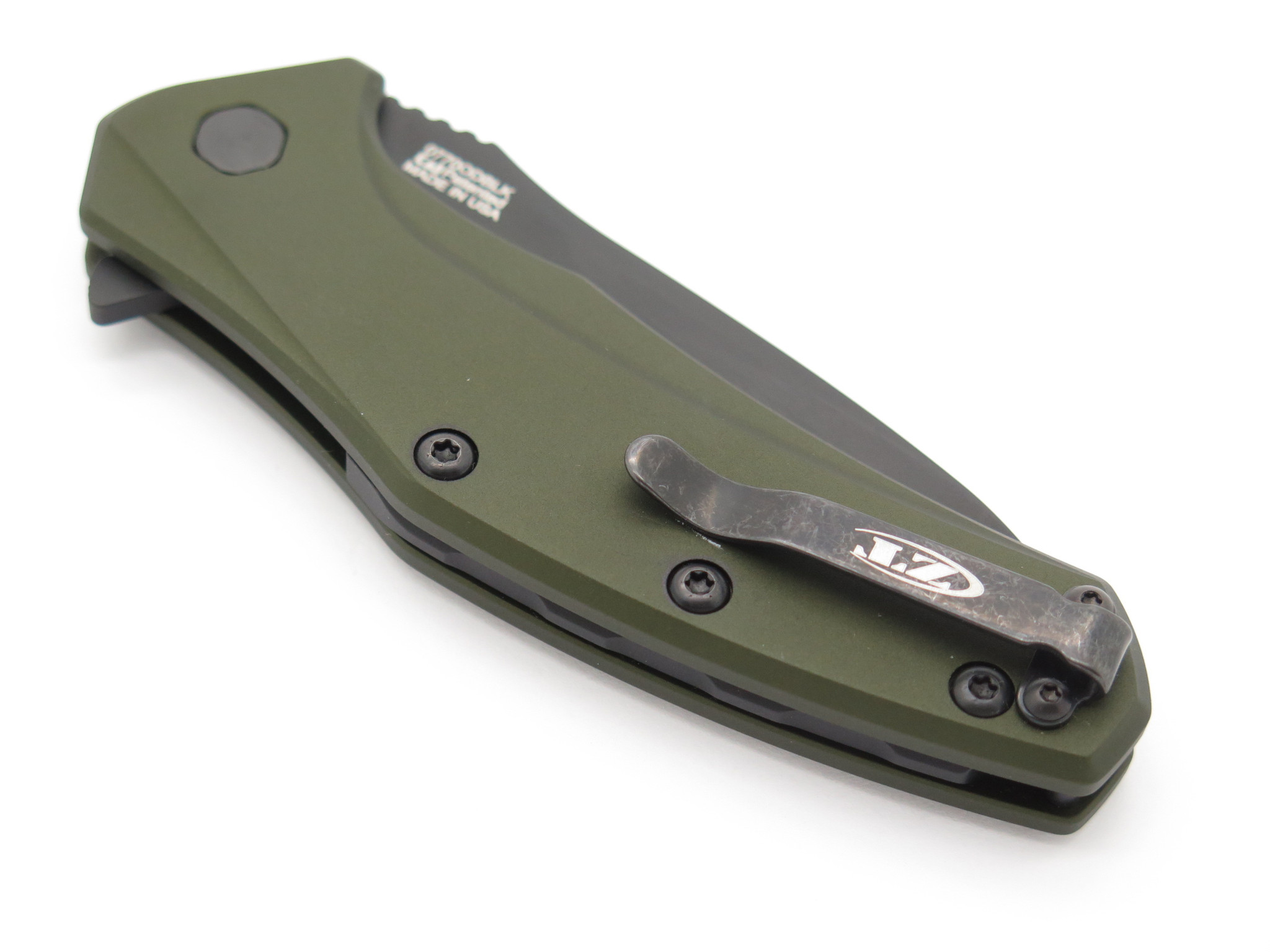 ZT Zero Tolerance 0770ODBLK S35VN Green Handle Assisted Folding