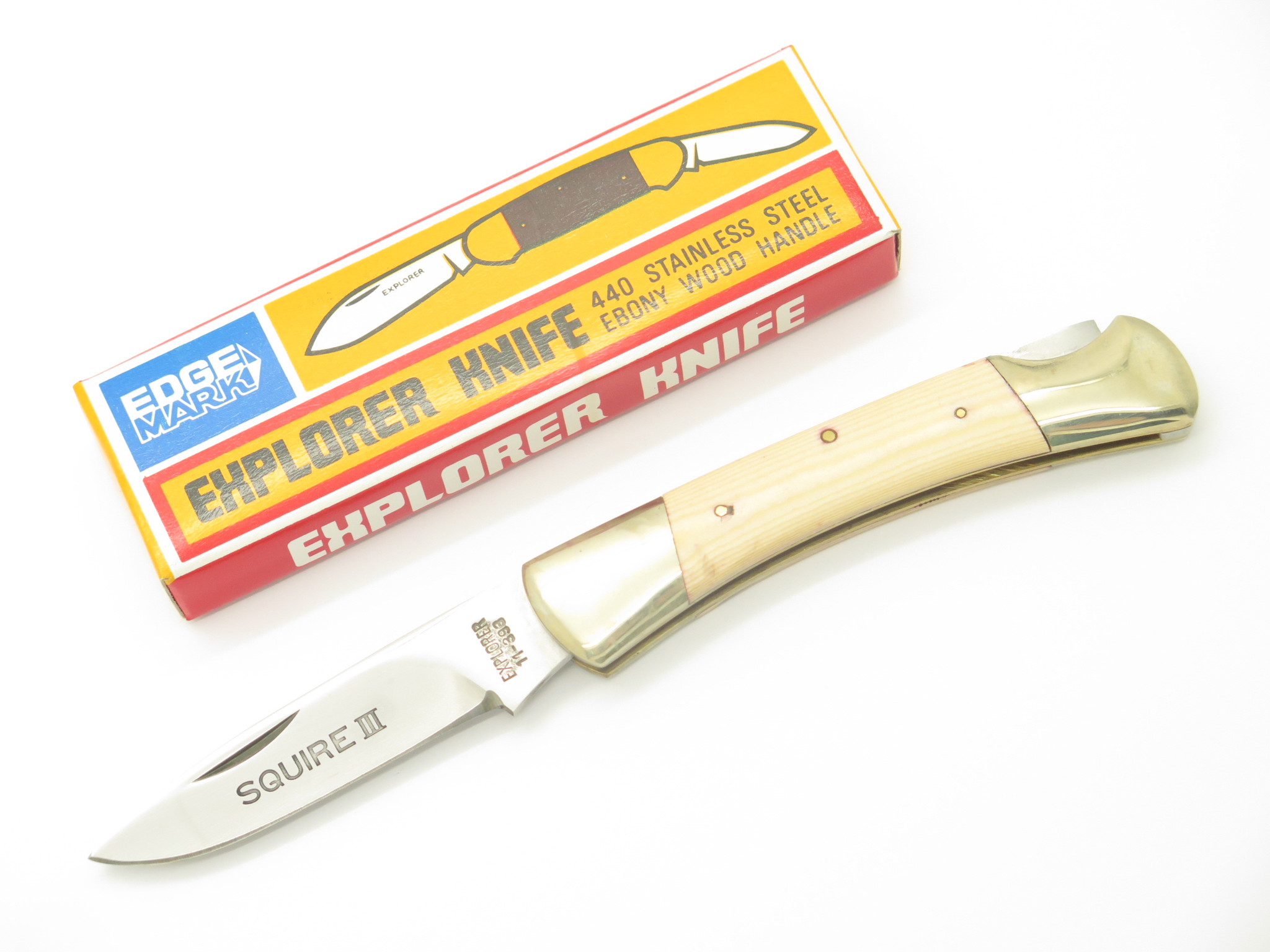 Vtg 80s Explorer 11-393 Squire III Imai Seki Japan White Micarta