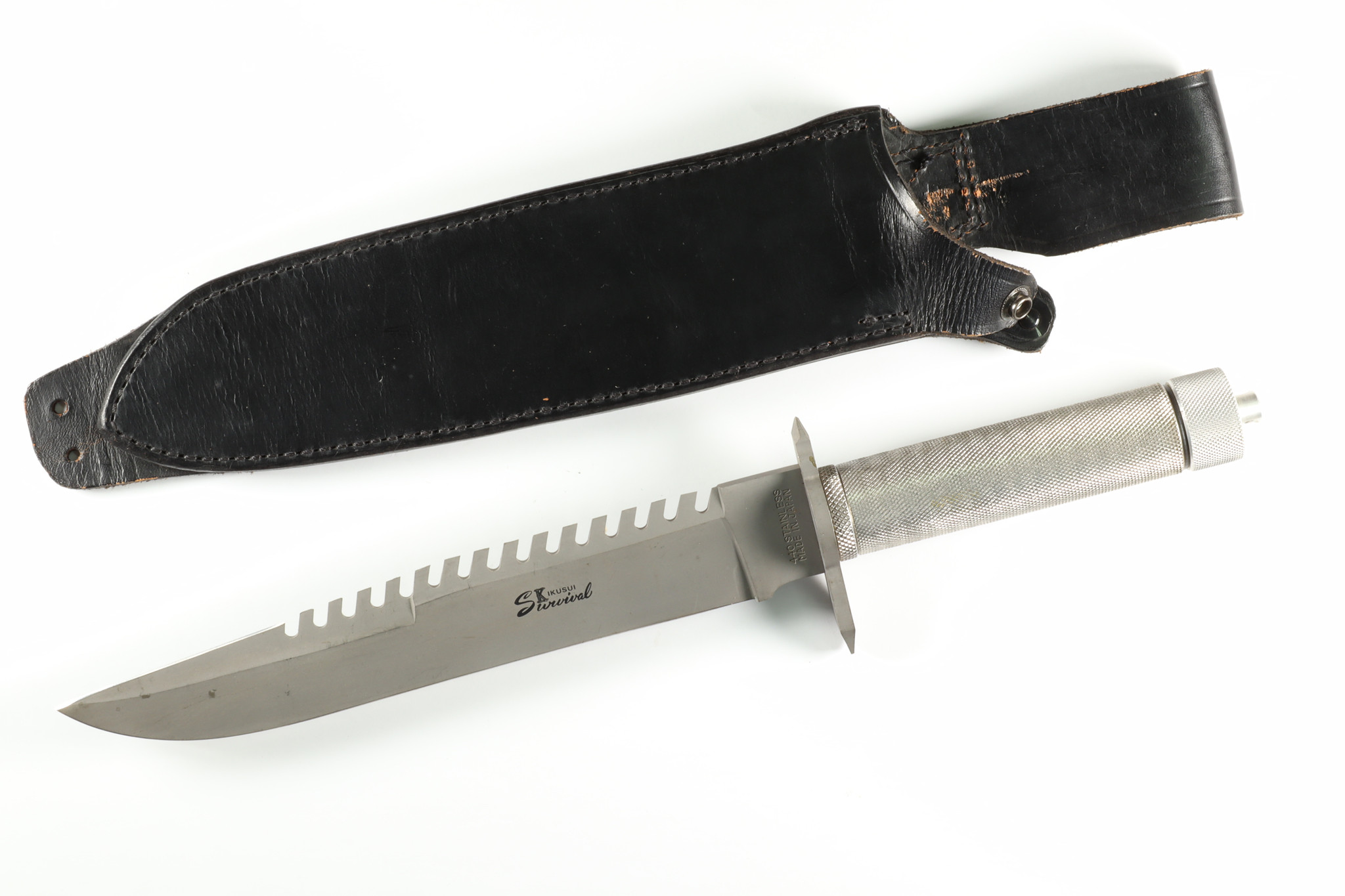 Vintage '80s Kikusui Seki Japan Fixed Bowie Survival Knife Lile & Rambo