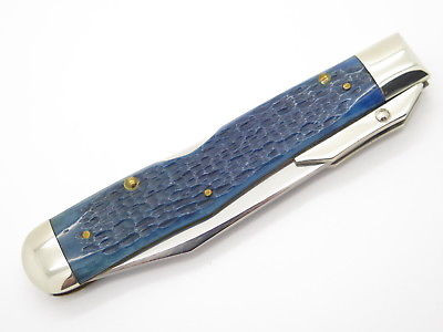 Case Classic XX 61011 1/2 Cheetah Blue Bone Swing Guard Folding