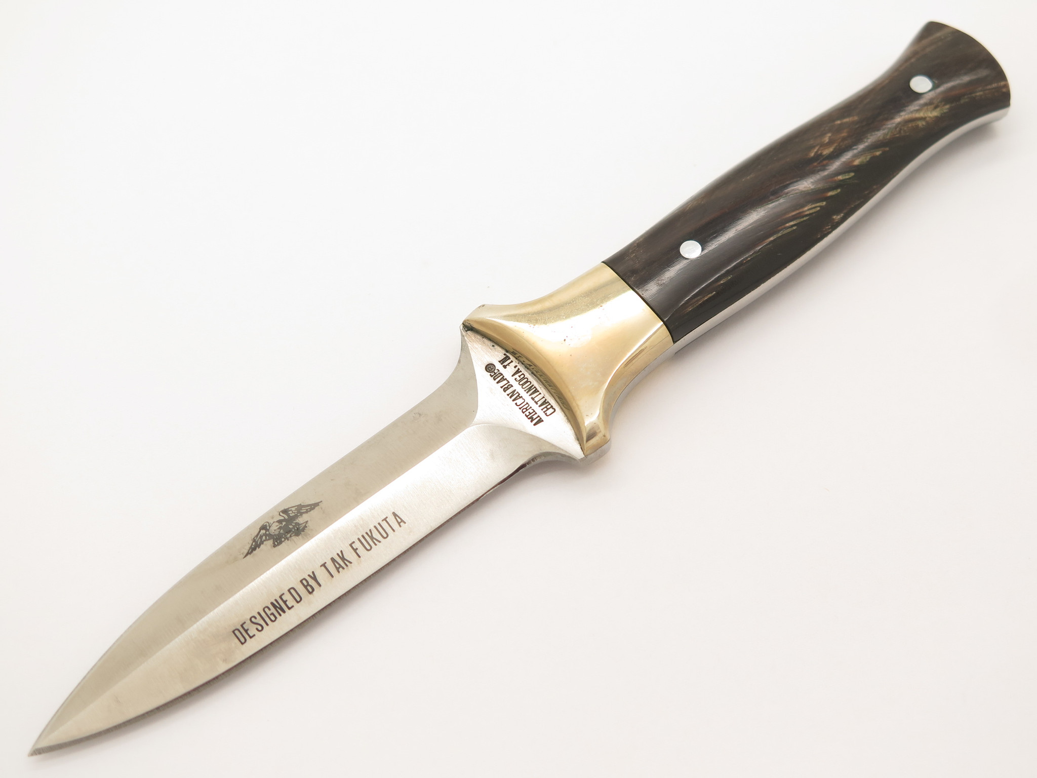Vtg 80s Parker American Blade Buffalo Seki Japan Tak Fukuta