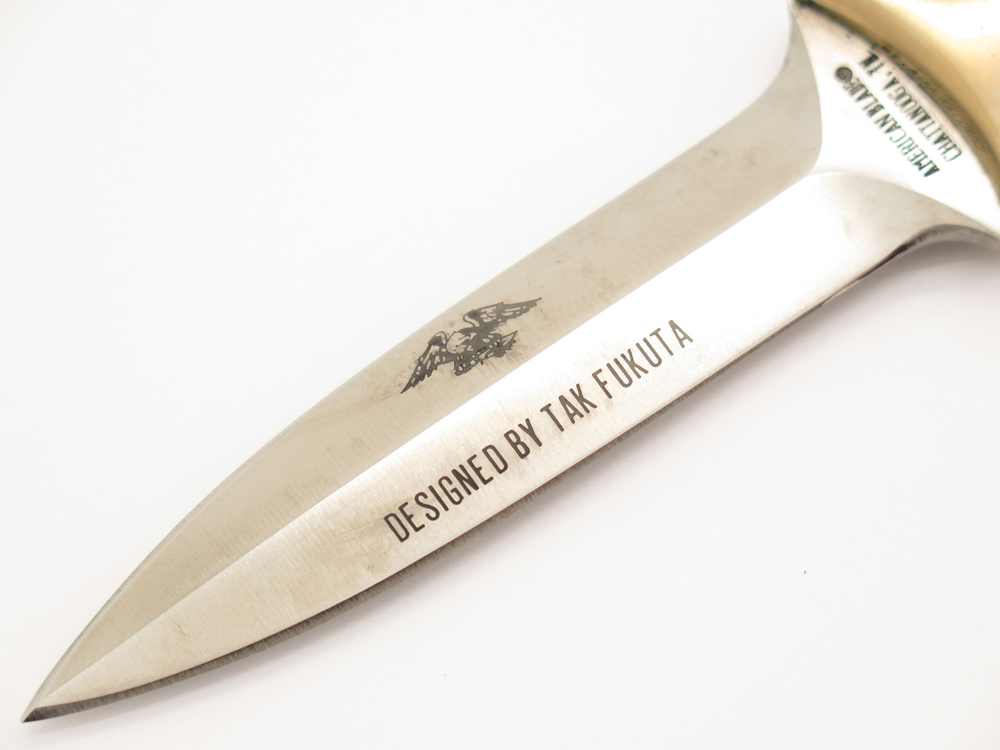 Vtg 80s Parker American Blade Buffalo Seki Japan Tak Fukuta Fixed