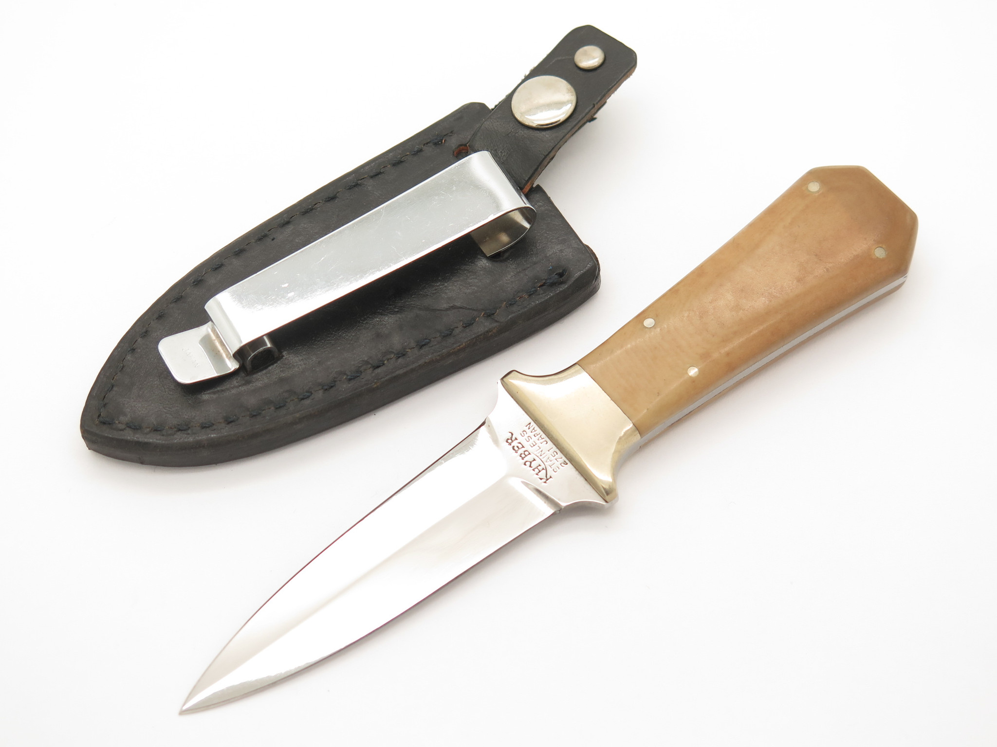 Vintage Khyber Ka-bar 2751 Seki Japan Micarta Dagger Fixed Blade