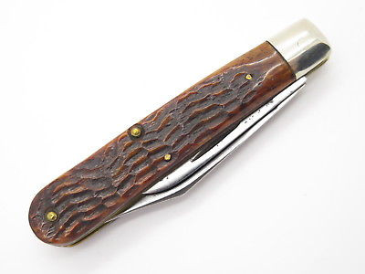 Vtg 1940-1964 Case XX 6202 1/2 Folding Pocket Knife Green Bone