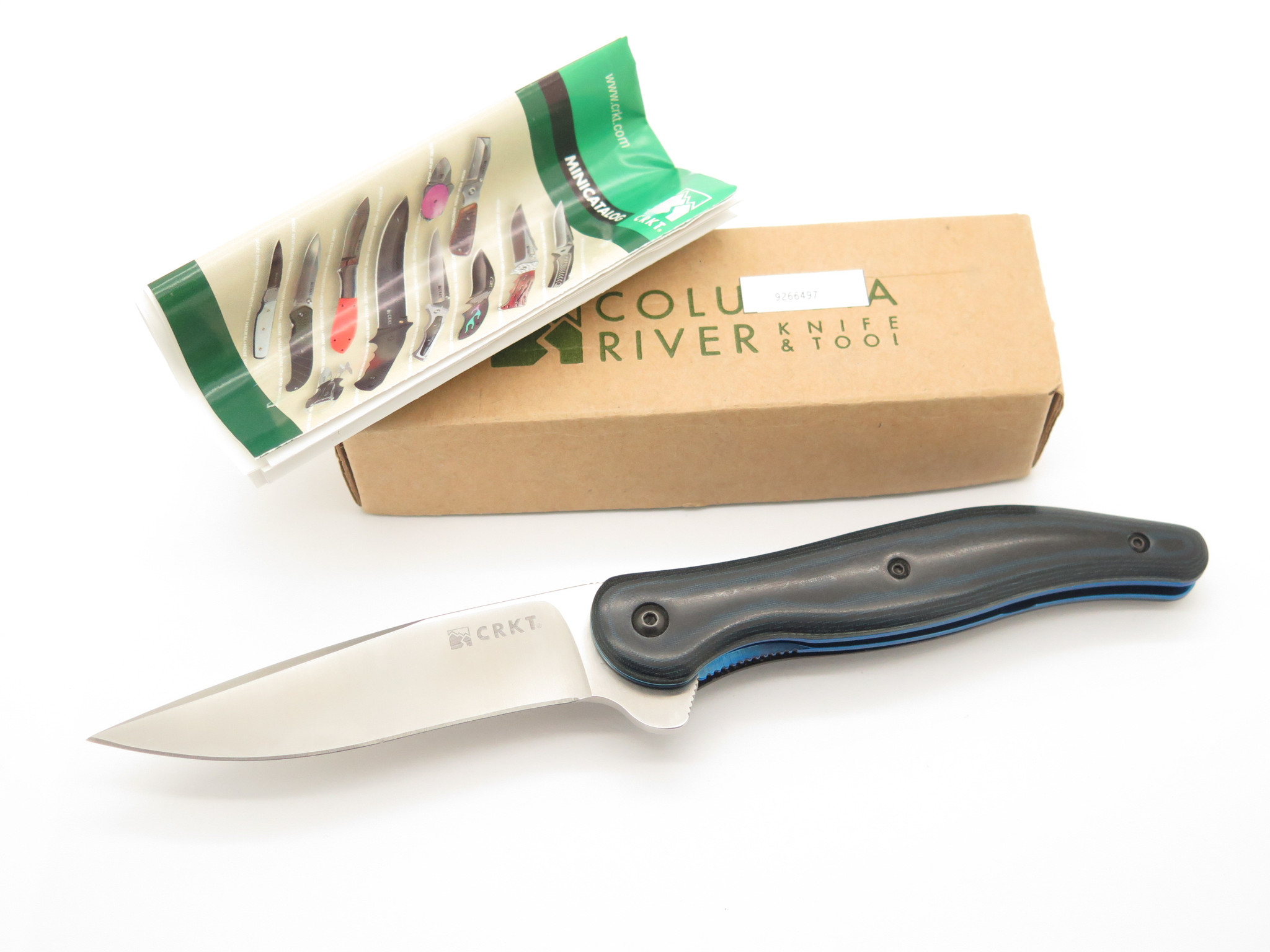 CRKT McGinnis SUMMA 1165 Linerlock Folding Pocket Knife Blue 4.75