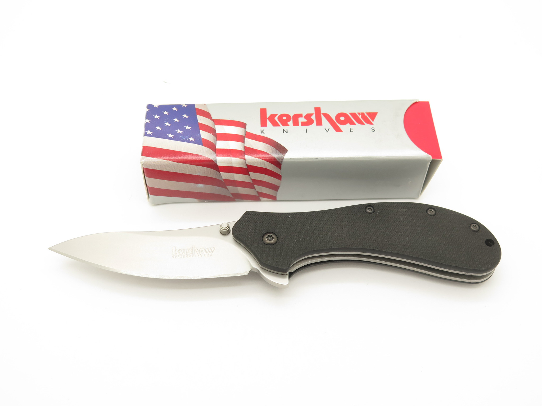 2009 Kershaw 1665 Packrat Ken Onion Black G10 Folding Linerlock