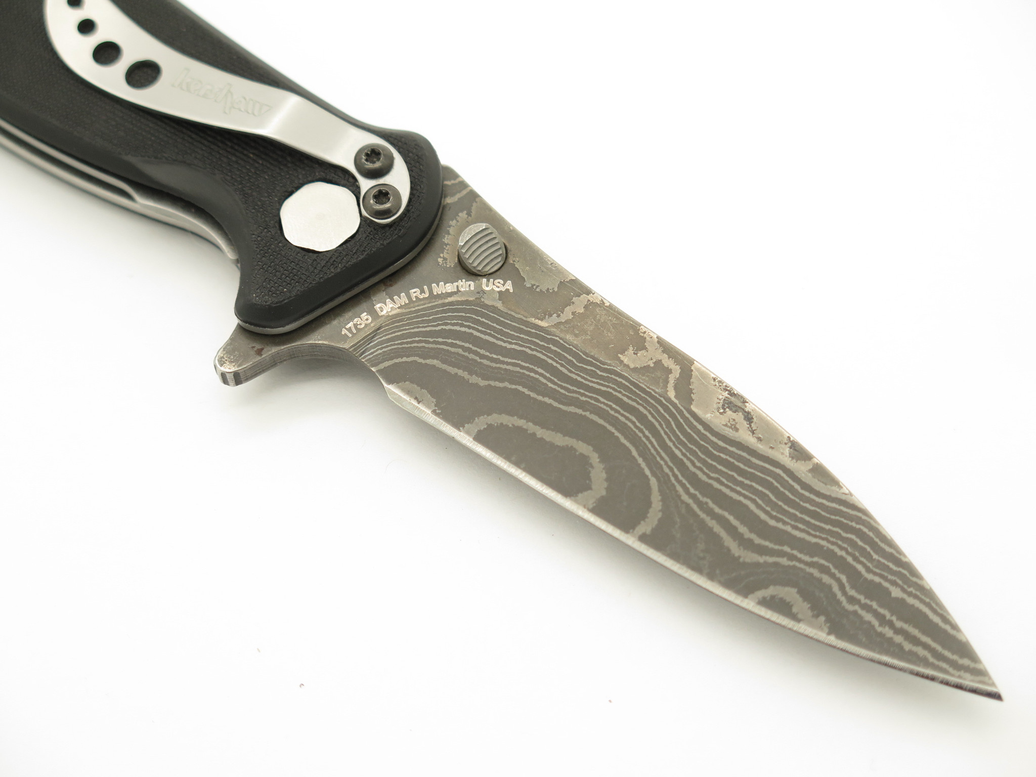 Kershaw 1735DAM Zing RJ Martin Damscus Linerlock Folding Pocket Knife ePrague, LLC