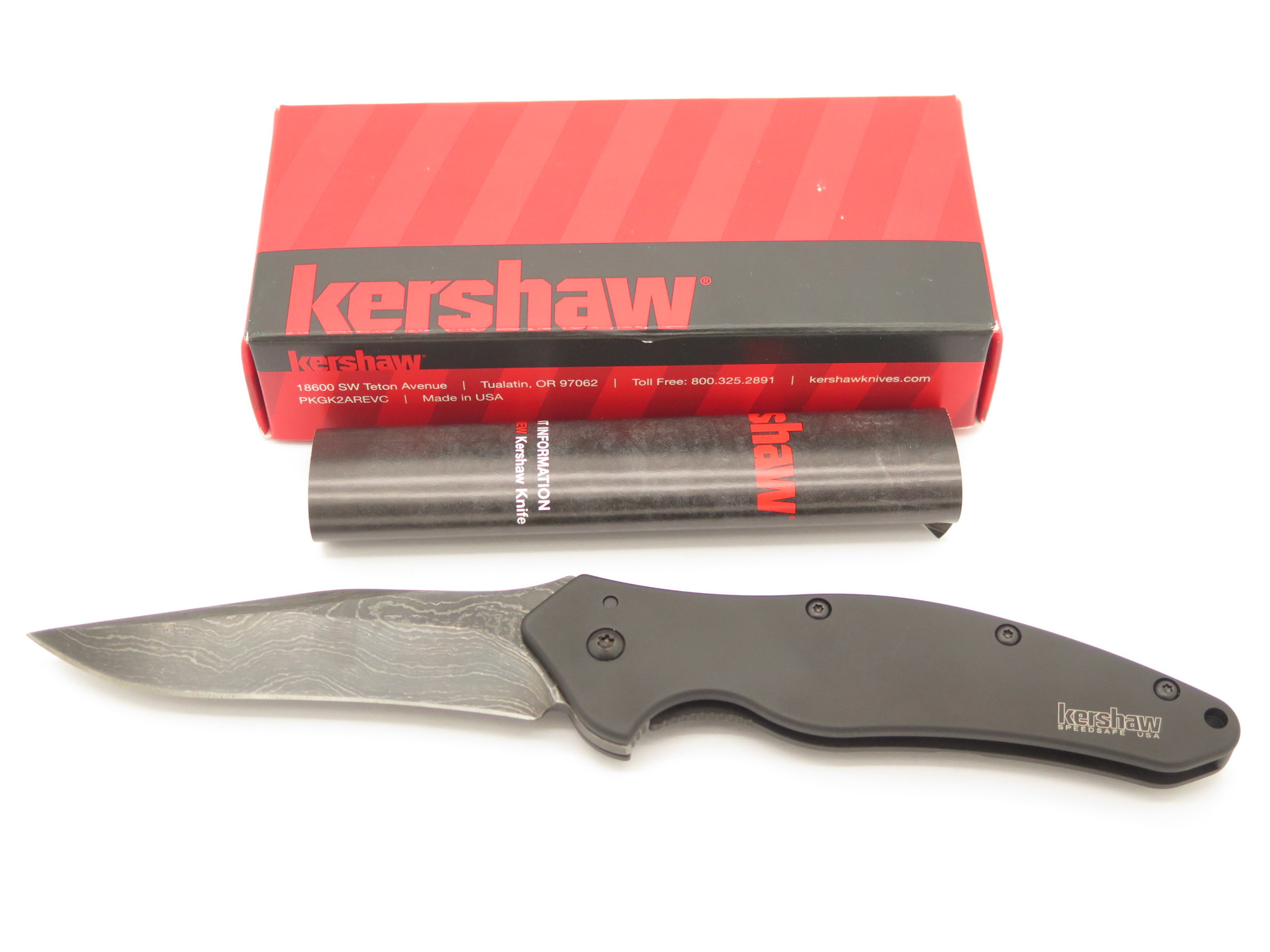Kershaw 1840DAMCKT Shallot Damascus Assisted Folding Framelock