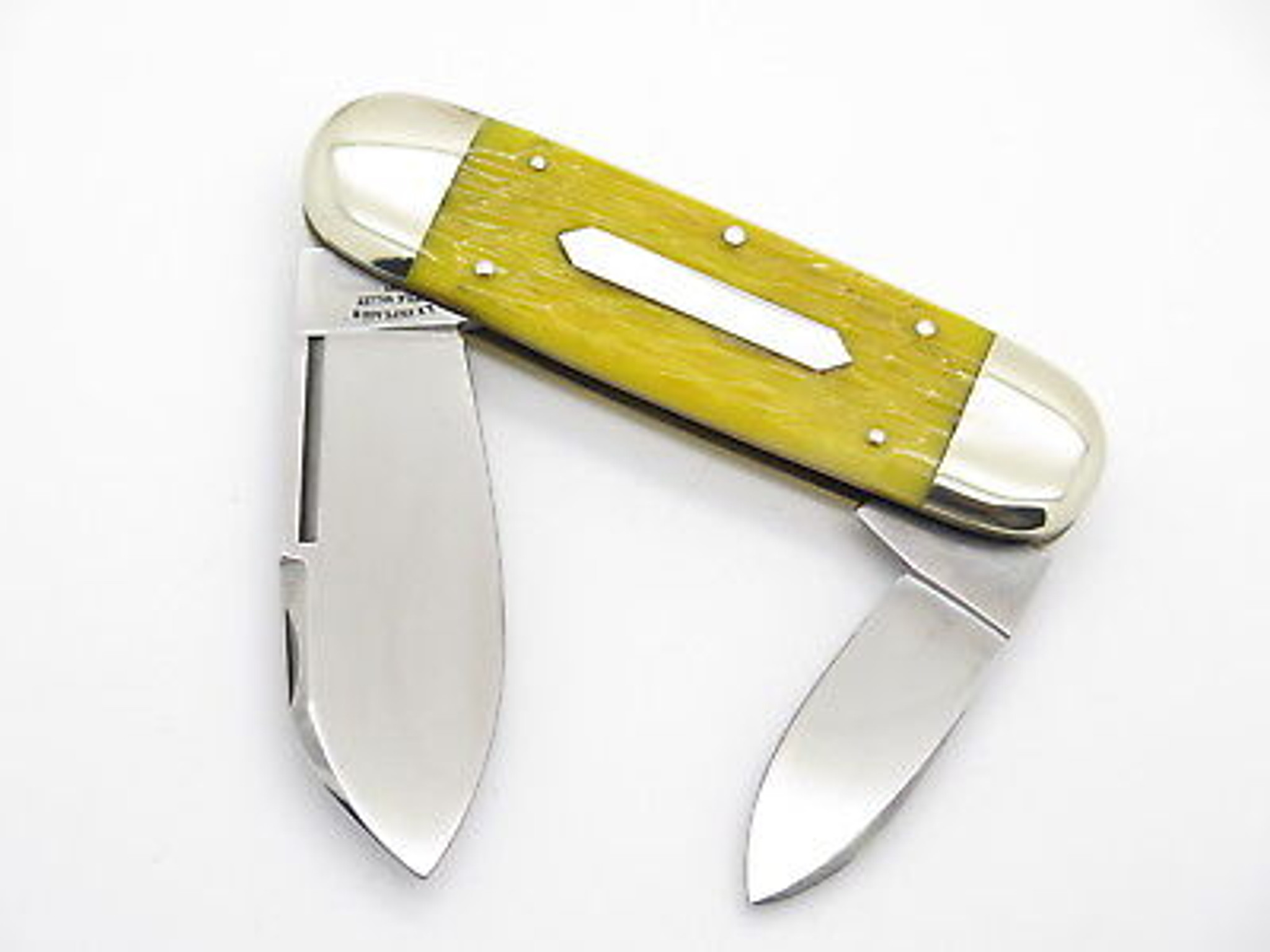 Little Valley Case XX 6250 Yellow Sunfish Elephant Toenail Knife 