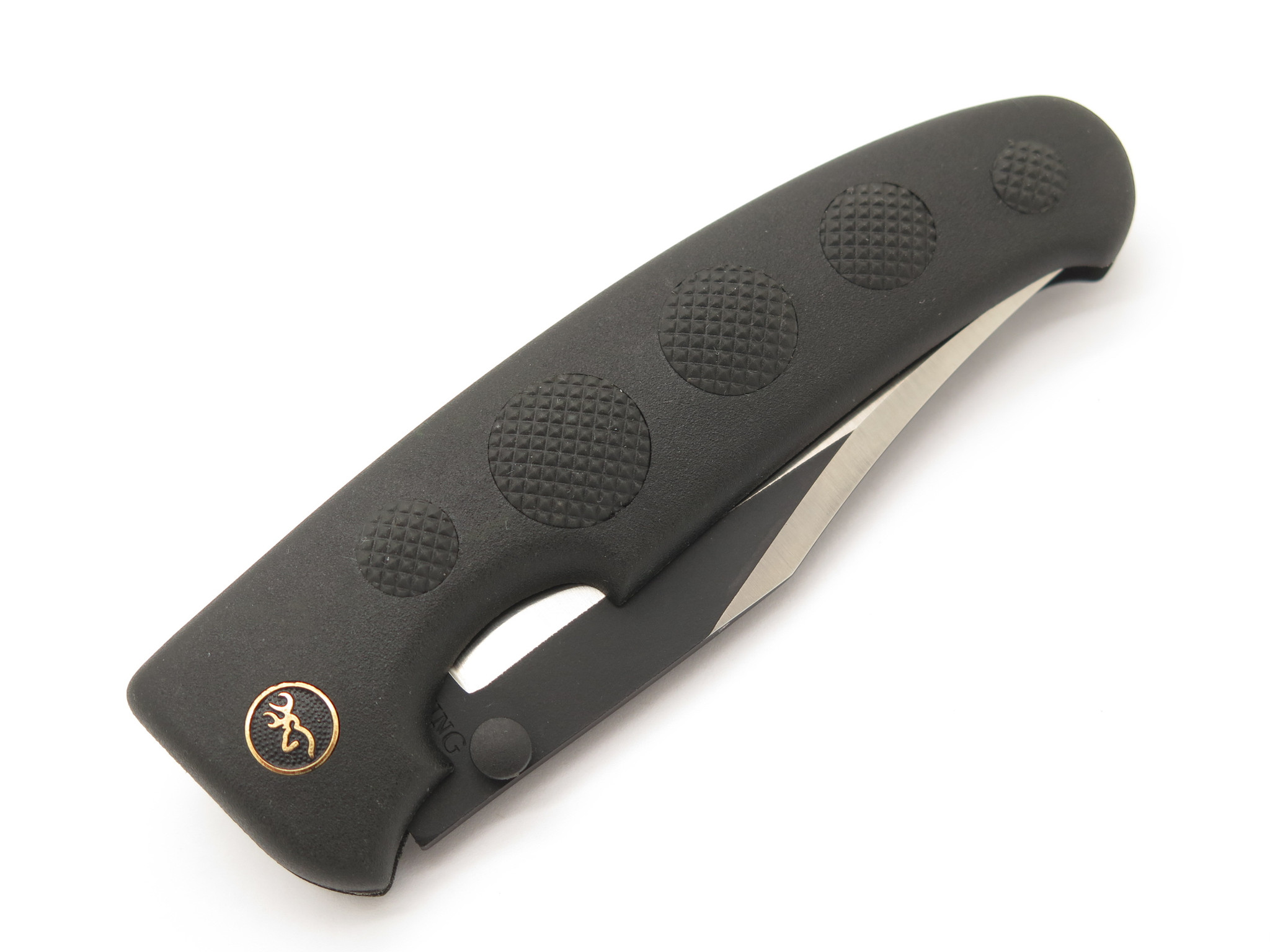 Vtg Browning 602 Barracuda Seki Japan Black Folding Hunter Pocket