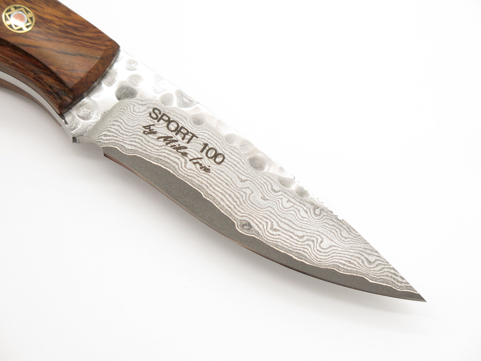 Mcusta Mike Irie Sport 100 Seki Japan Wood Damascus Fixed Blade