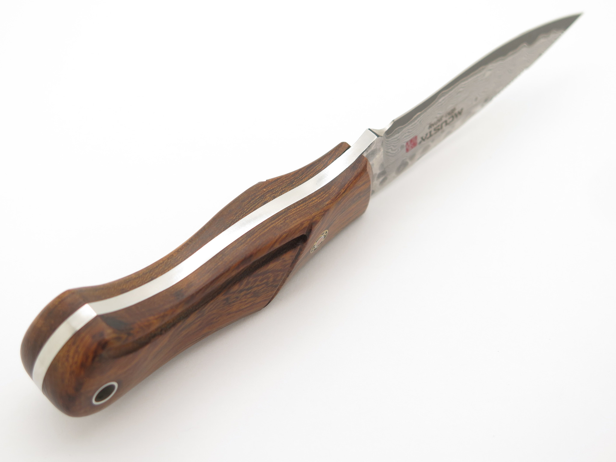 Mcusta Mike Irie Sport 100 Seki Japan Wood Damascus Fixed Blade