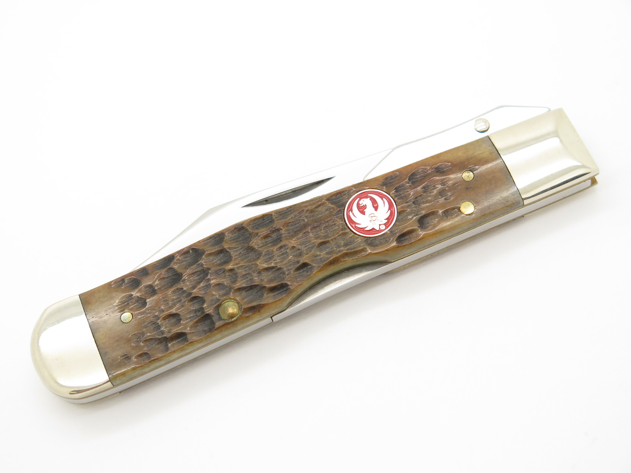 2003 Case XX Ruger 6111 1/2 Jigged Bone Cheetah Swing Guard