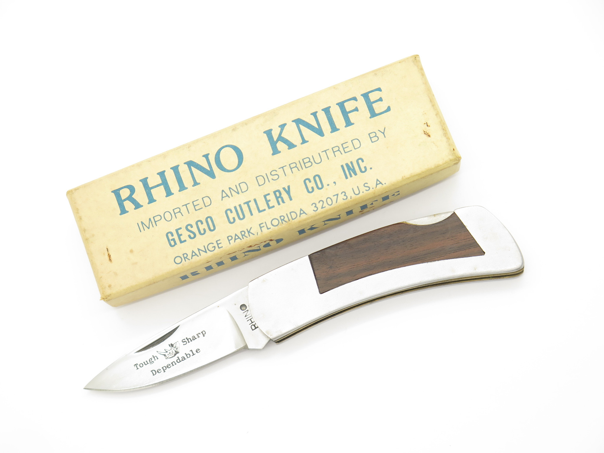 Vintage 70s Rhino Seizo Imai Seki Japan Lockback 3