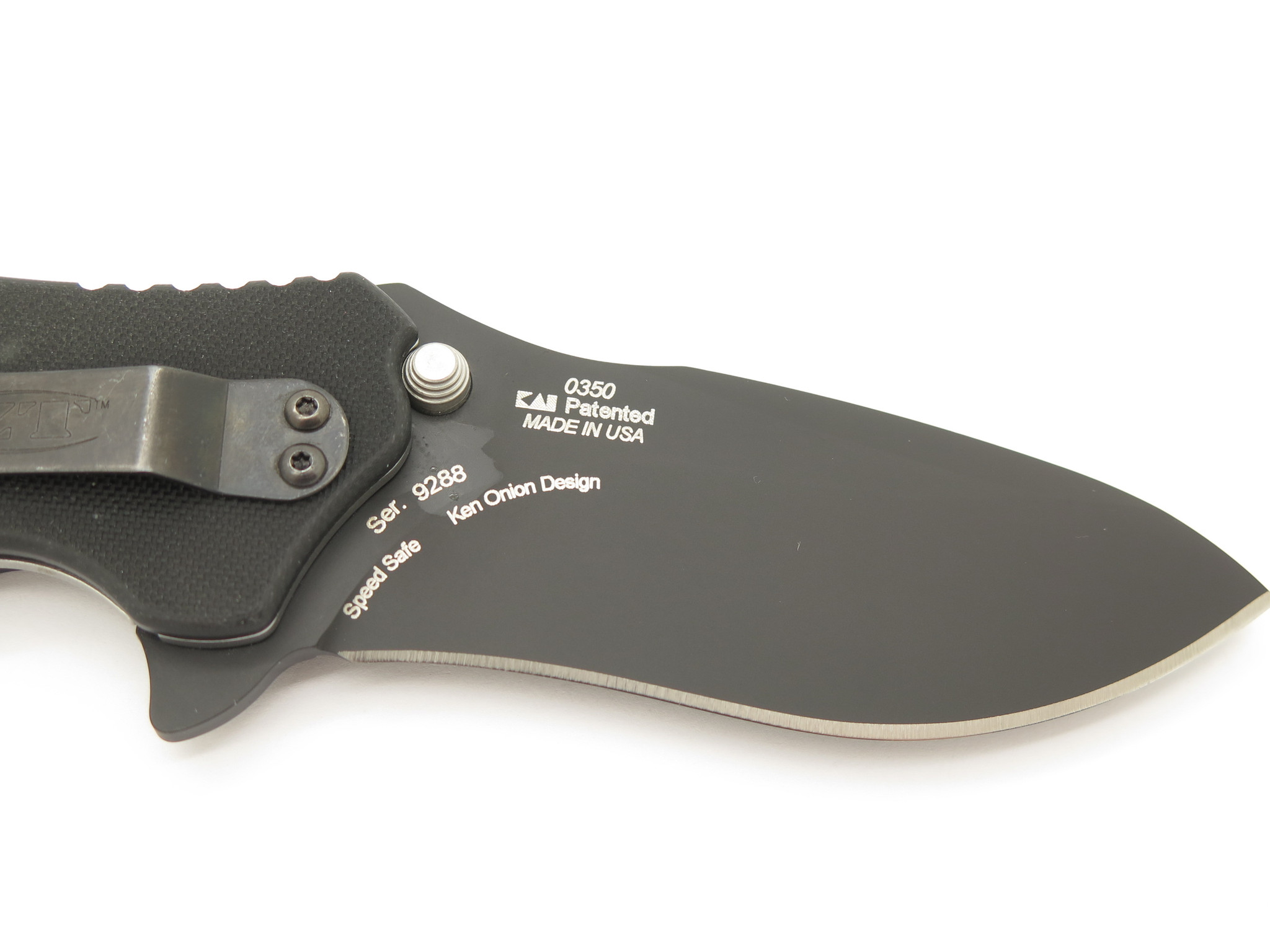 ZT Zero Tolerance 0350 Black G10 Onion Assisted S30V Folding