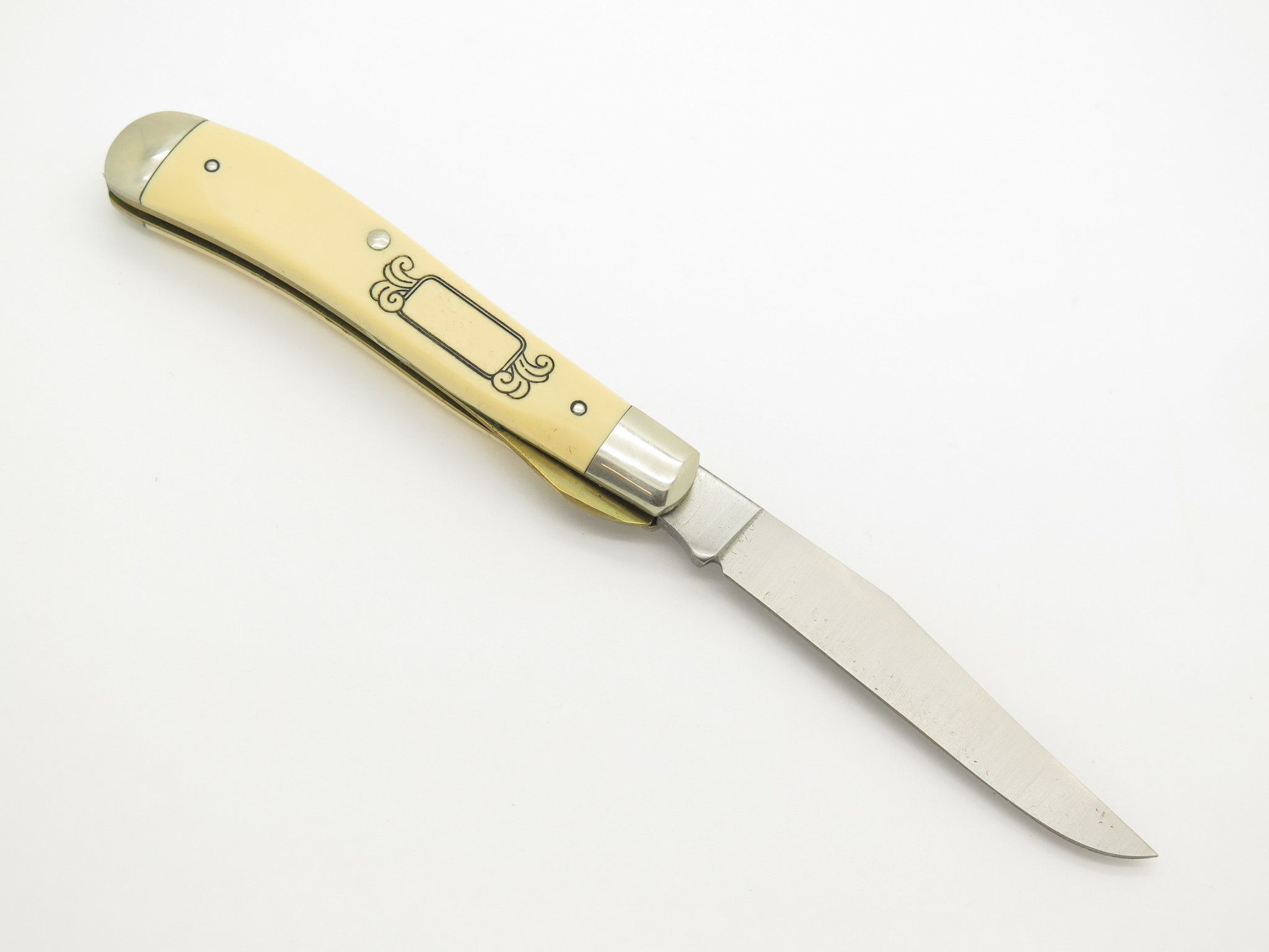 Vtg 1990 Limited Schrade USA SC503 Scrimshaw Folding Linerlock
