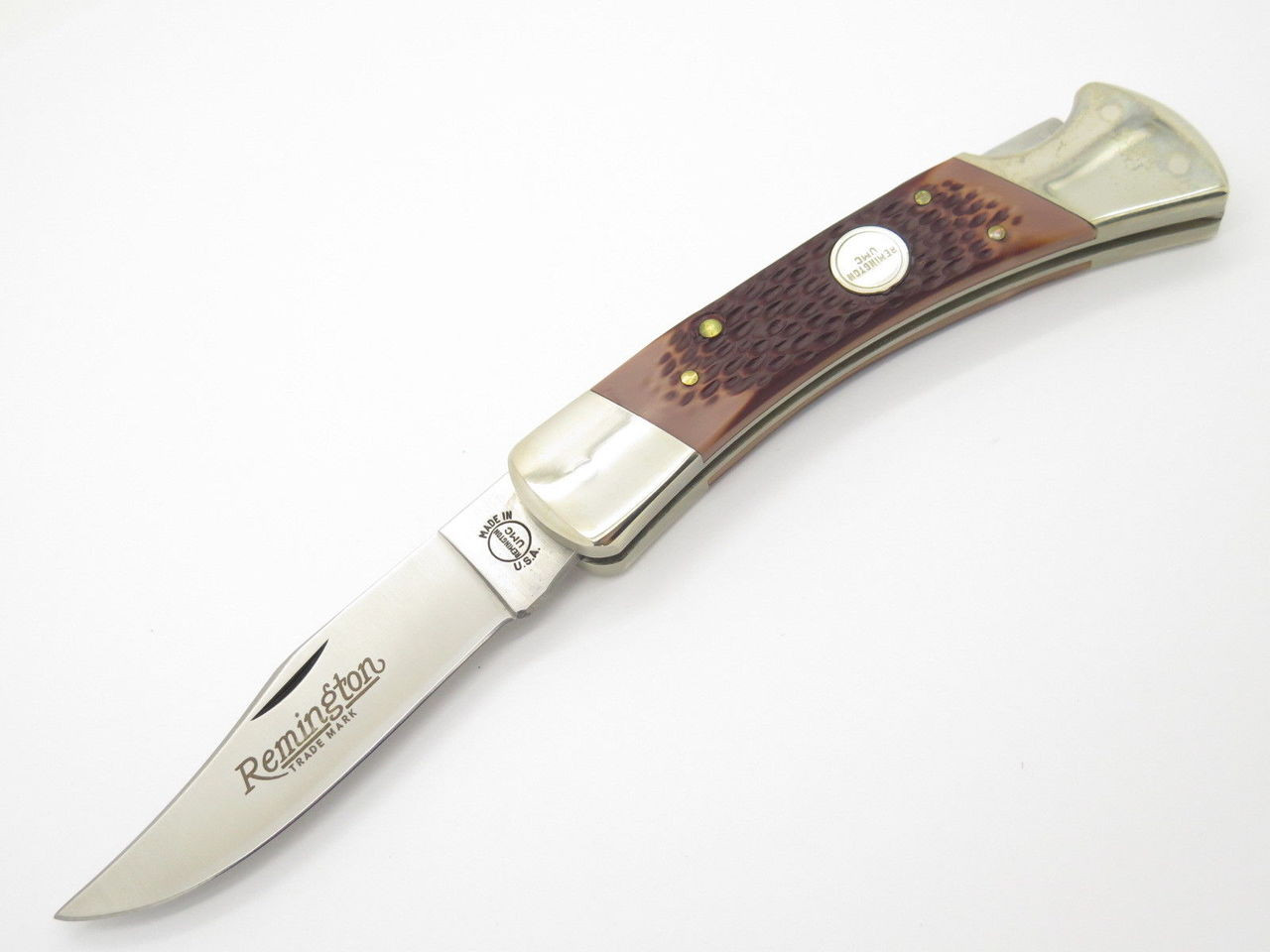 c. 1994 Remington UMC USA R-9 Outdoorsman Folding Hunter Lockback