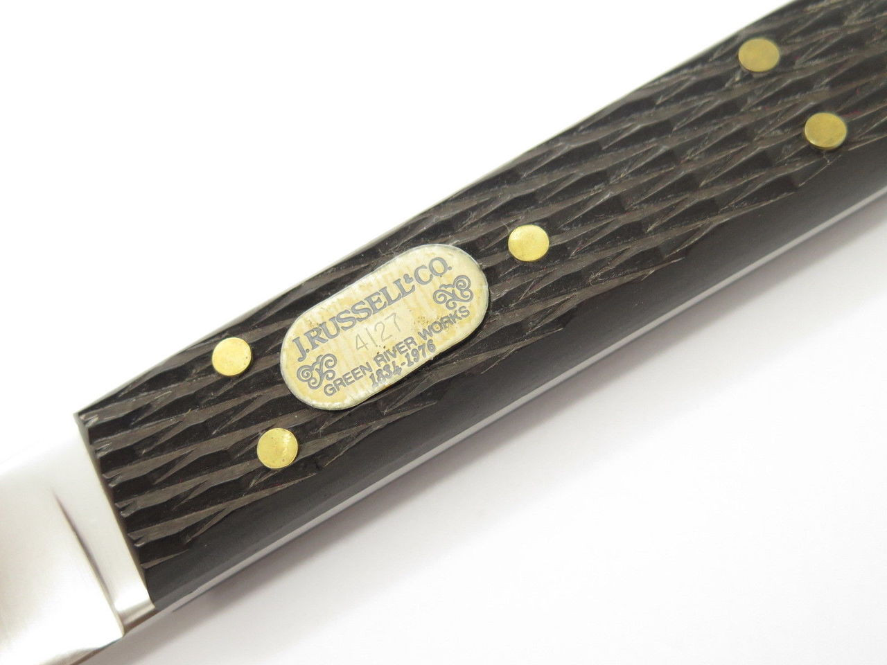 Vtg 1976 Bicentennial Green River Russell Dadley Fixed Blade