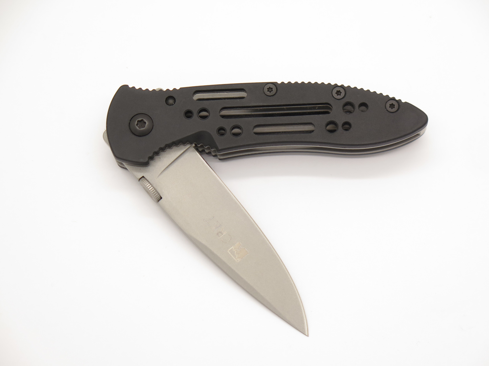 2010s CRKT 6752 Crawford Point Guard 3.75 Black Liner Lock Folding Pocket  Knife - ePrague, LLC