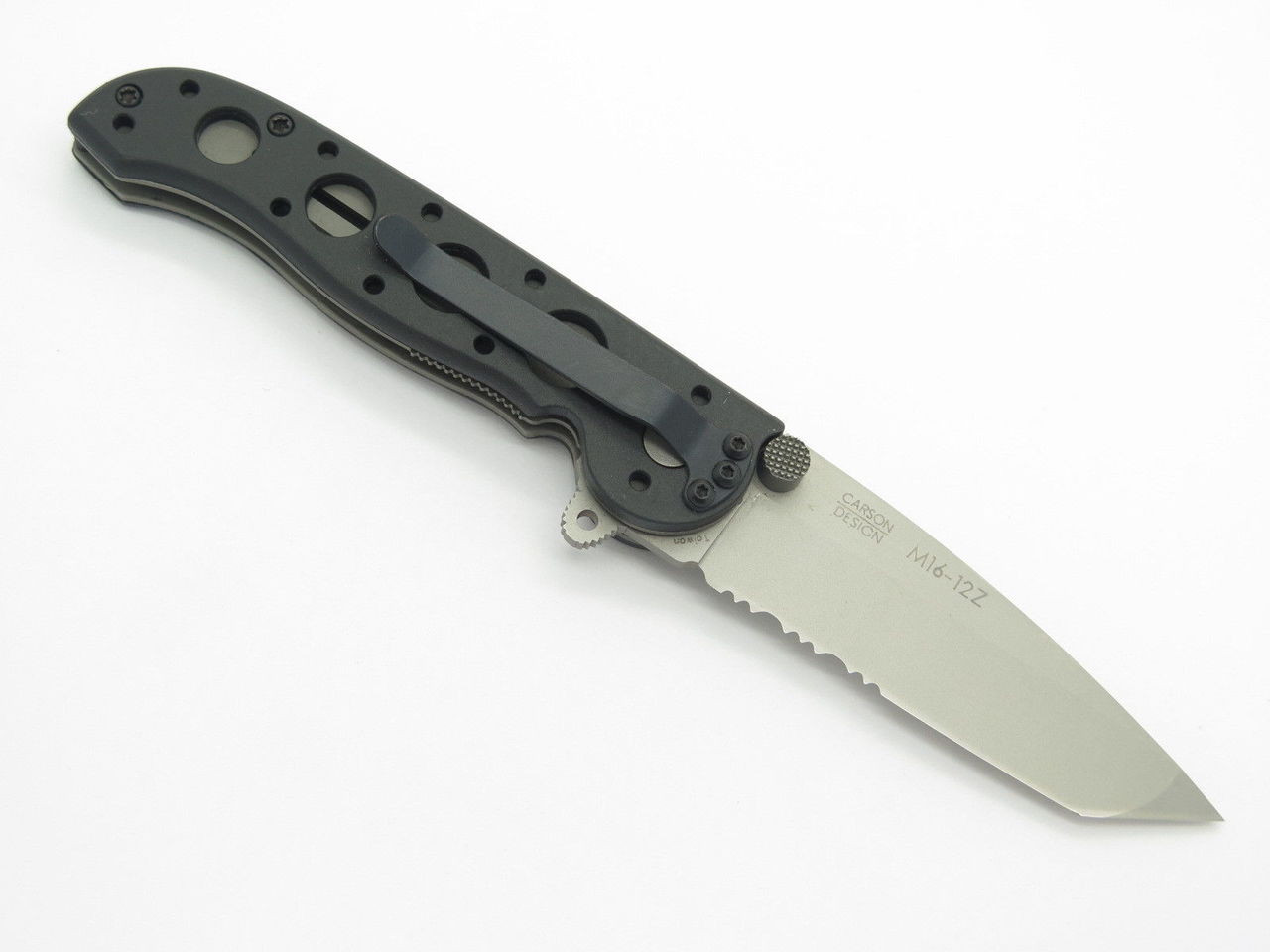 Vtg Original Columbia River CRKT M16-12Z Tanto Kit Carson Folding