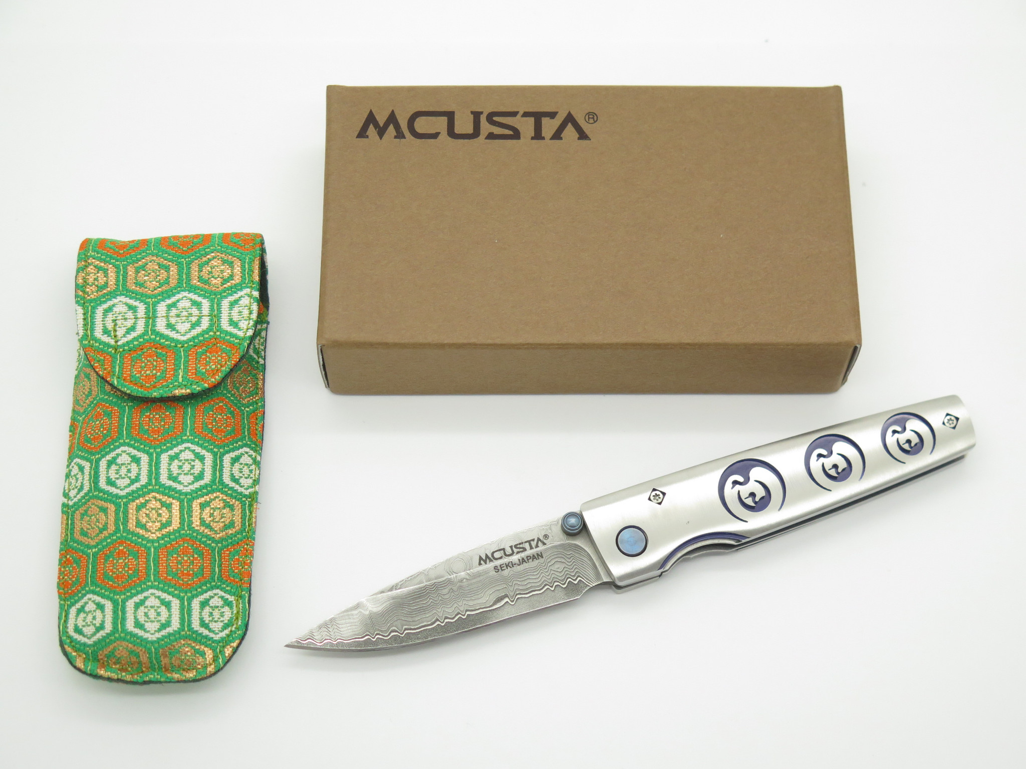 2010 Mcusta Seki Japan MC-93D Crane VG-10 Damascus San Mai Folding